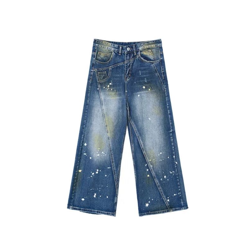 Japanese Brand × Vintage Niche Design Worn-out Splash-Ink Jeans Size US 28 / EU 44 - 6 Thumbnail