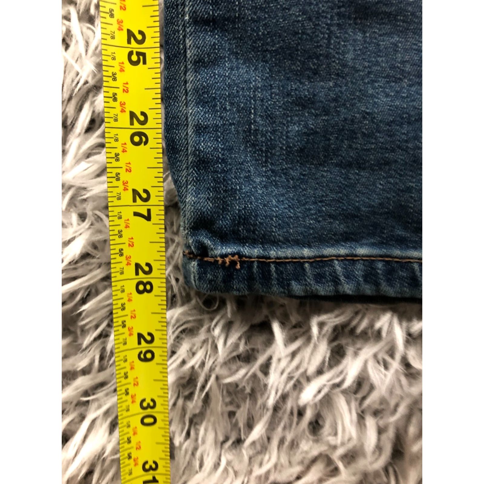 Lee Lee Perfect Fit Jeans Size 12 Womens Mid Rise Dark Wash Blue Denim Straight 5-Pocket Design Zipper Button Belt Loops Size 34" / US 12 / IT 48 - 3 Thumbnail