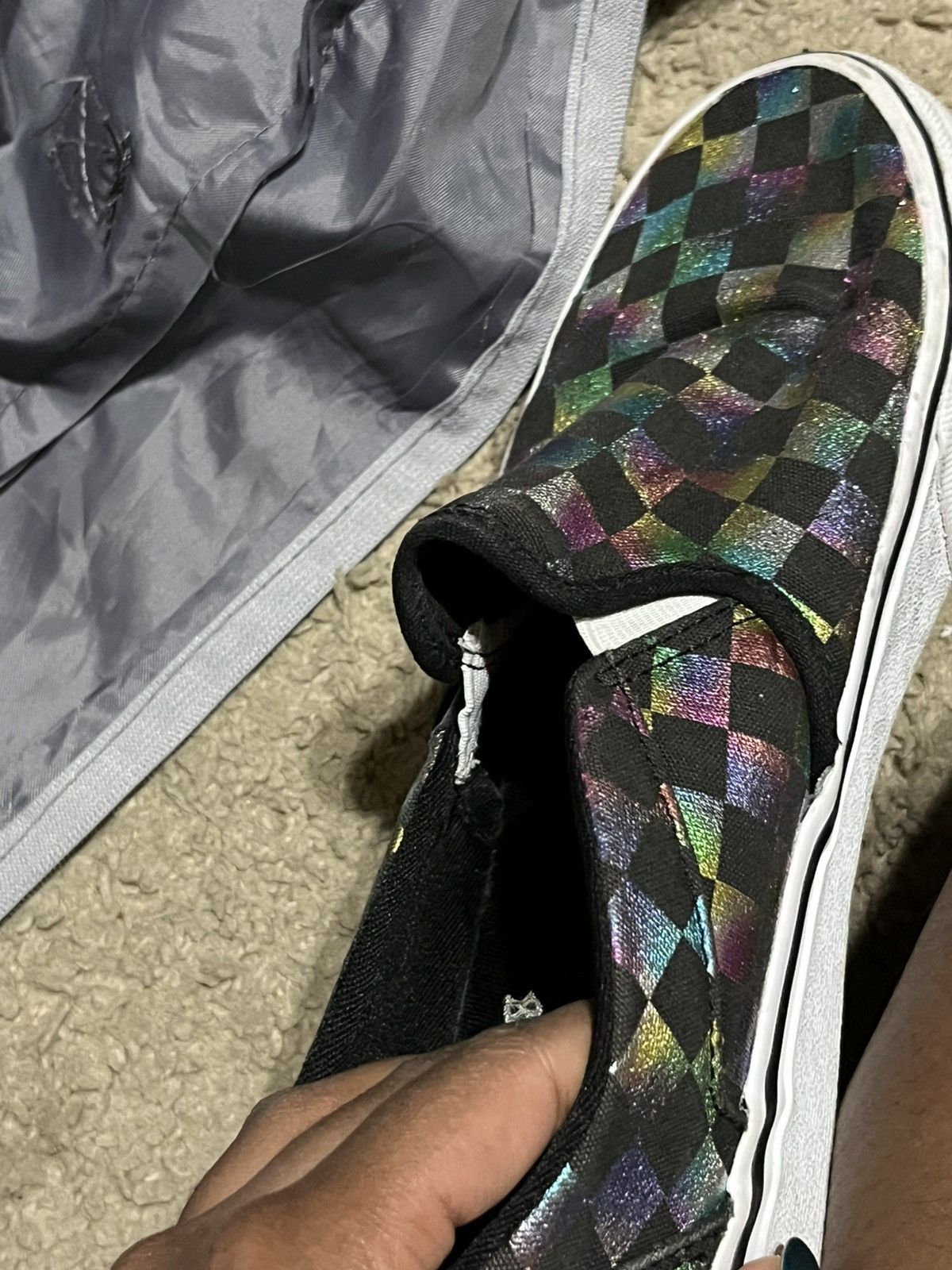 Vans Checkered colorful vans slip on shoes. Size US 8.5 / IT 38.5 - 2 Thumbnail