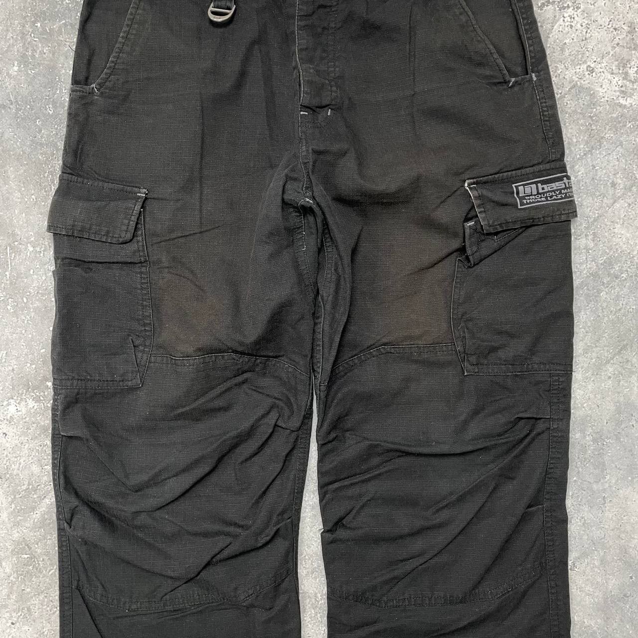 Japanese Brand Bastard Cotton Ripstop Cargo Pants Faded Black Size W30 L31 Size US 30 / EU 46 - 6 Thumbnail