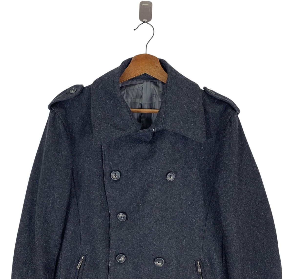 Tornado Mart Vintage Tornado Mart double-breasted wool peacoat Size L / US 10 / IT 46 - 5 Thumbnail