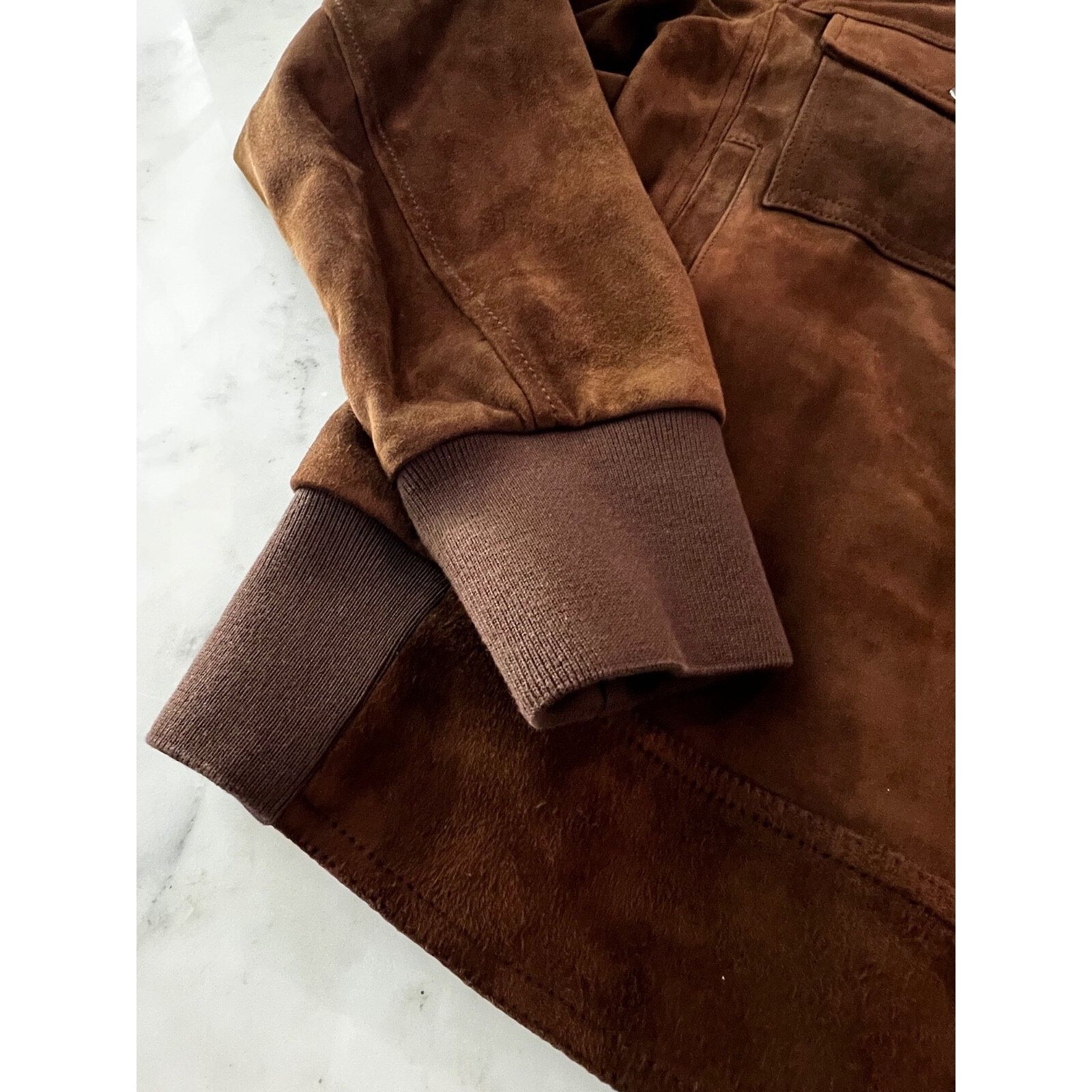 Moncler $3660 Moncler Courry Suede Biker Jacket Brown Men Size 2 NEW Size US M / EU 48-50 / 2 - 5 Thumbnail
