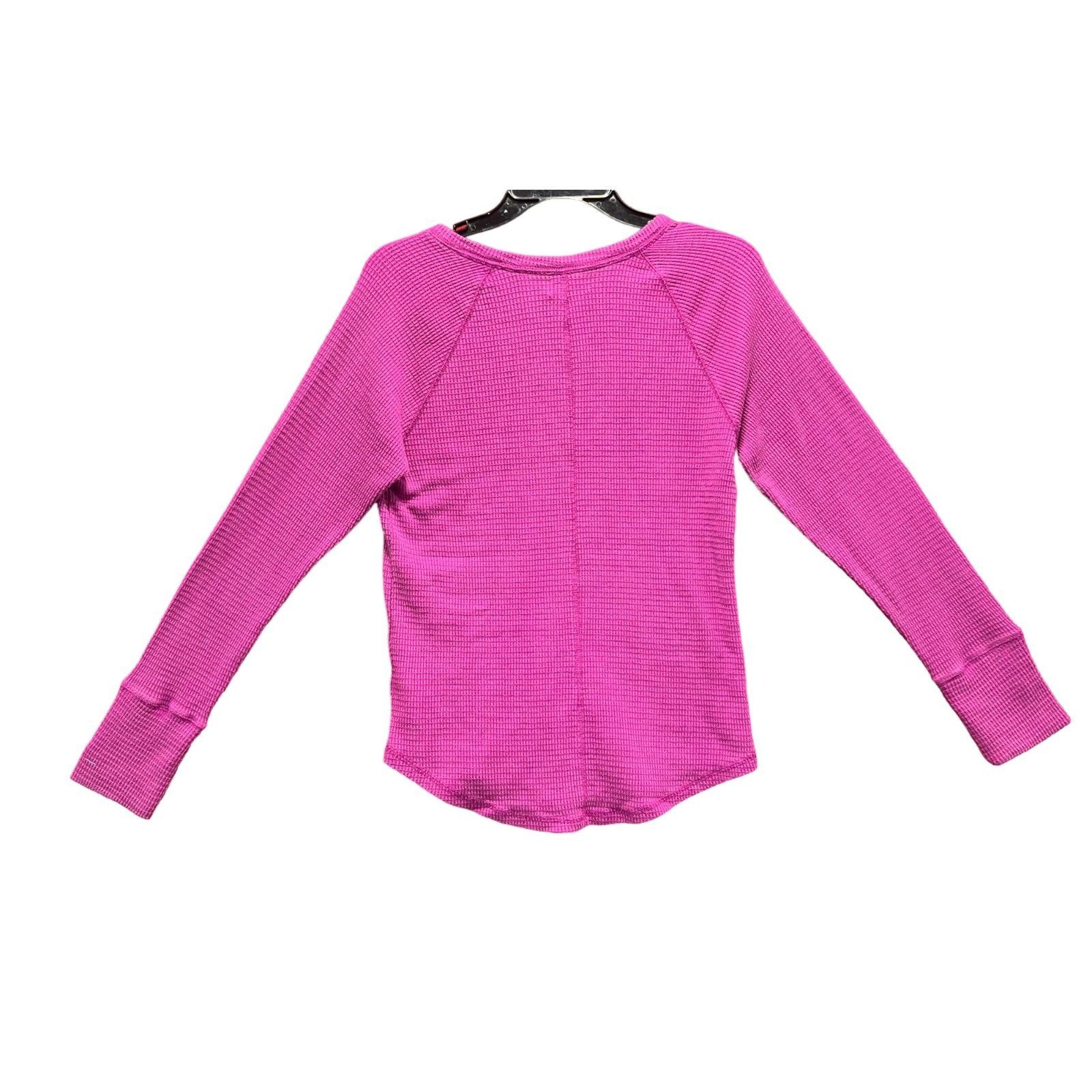 Other Knox Rose - Women's Long Sleeve Notch Neck Thermal Top - Pur Size M / US 6-8 / IT 42-44 - 4 Thumbnail