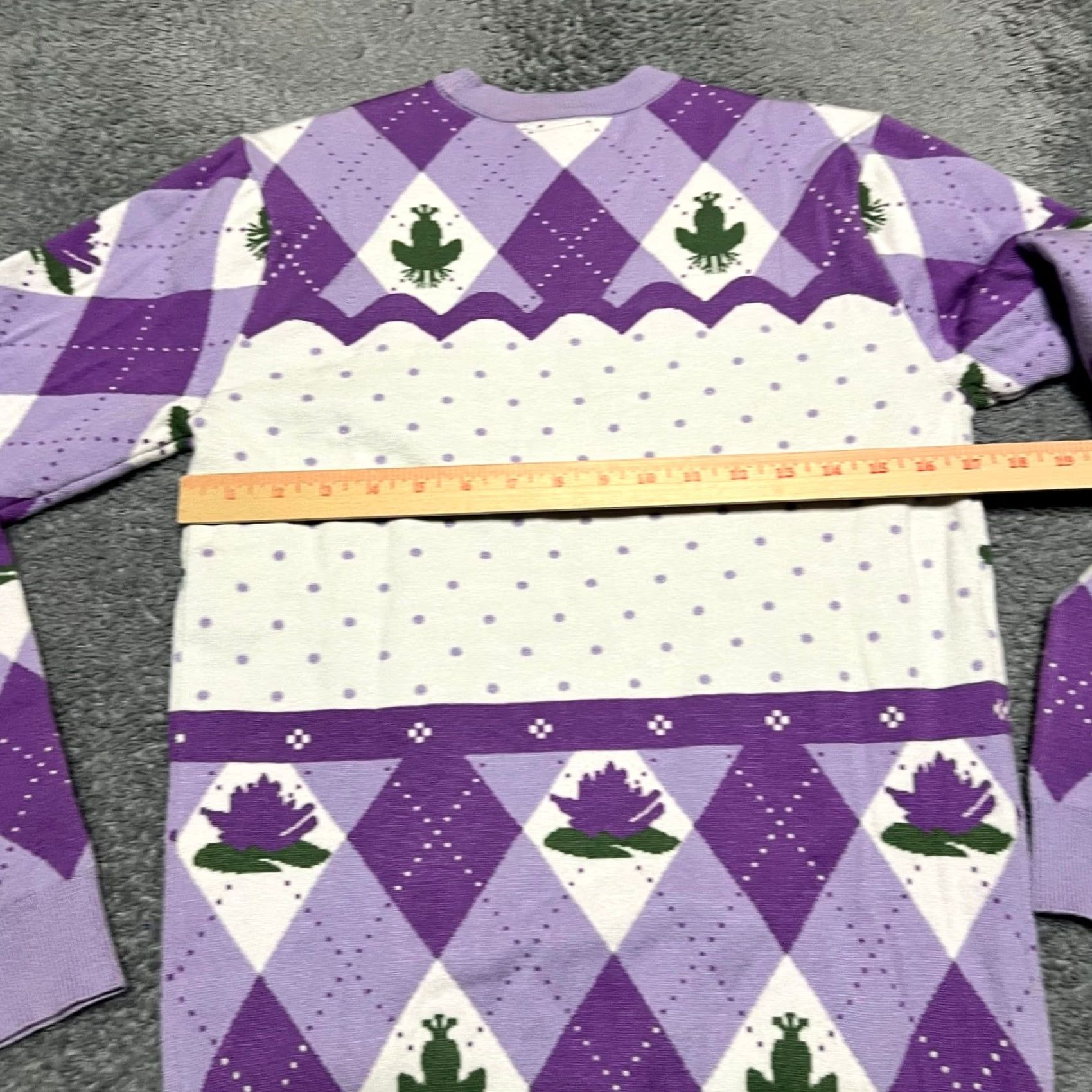 Disney Disney Princess Tiana Princess & the Frog Argyle Sweater Purple Womens XXS Size XXS / US 00 / IT 34 - 4 Thumbnail