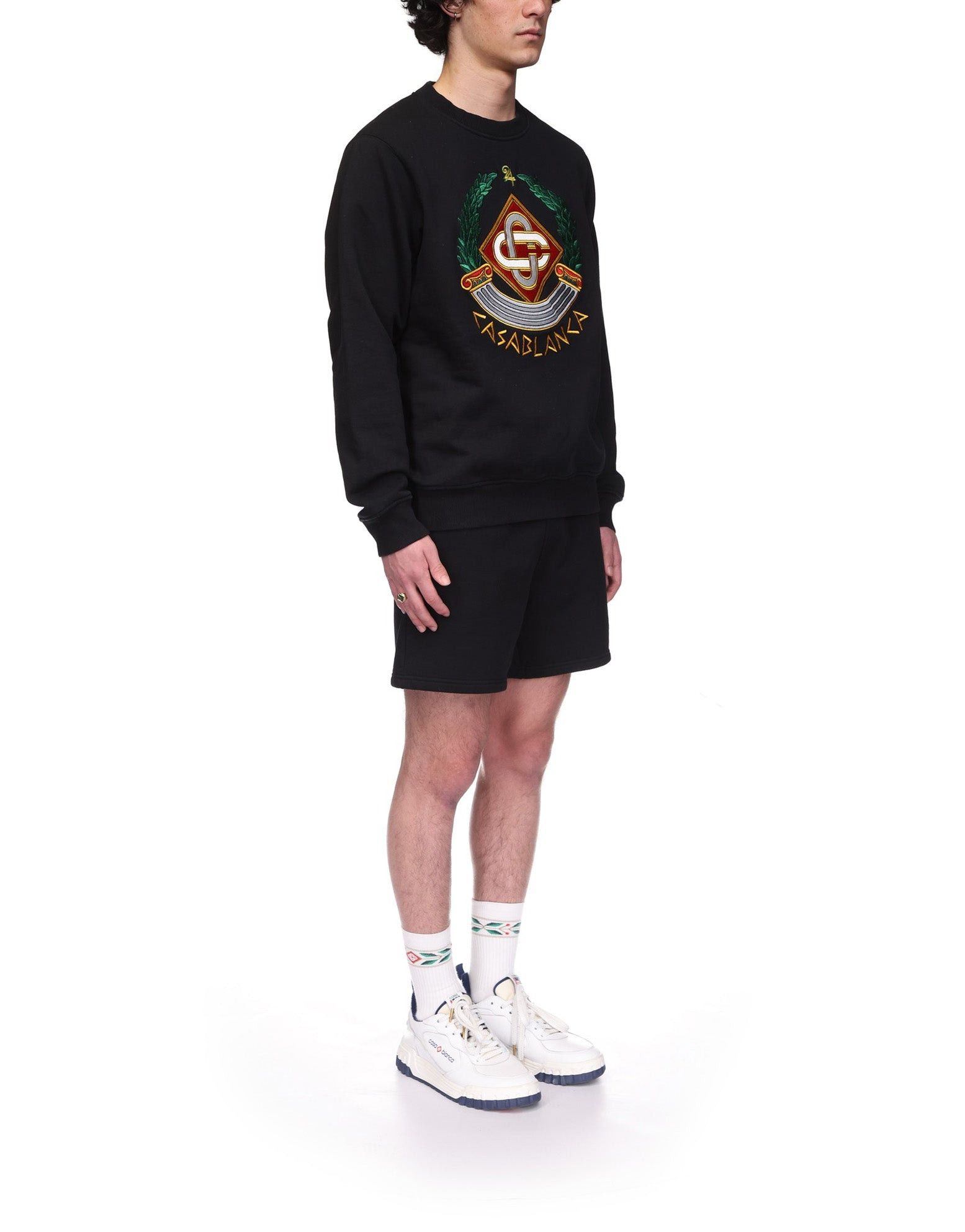 Casablanca os11x0725 Venus As A Boy Casa Crest Cotton Sweatshirt Black Size US XL / EU 56 / 4 - 5 Thumbnail
