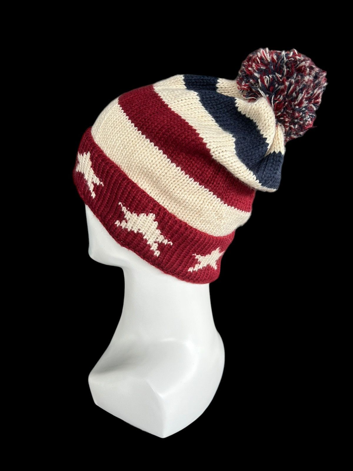 Japanese Brand × Kapital × Vintage Star Crochet Knitt Beanie Hats Rare ☠️☠️ Size ONE SIZE - 2 Thumbnail