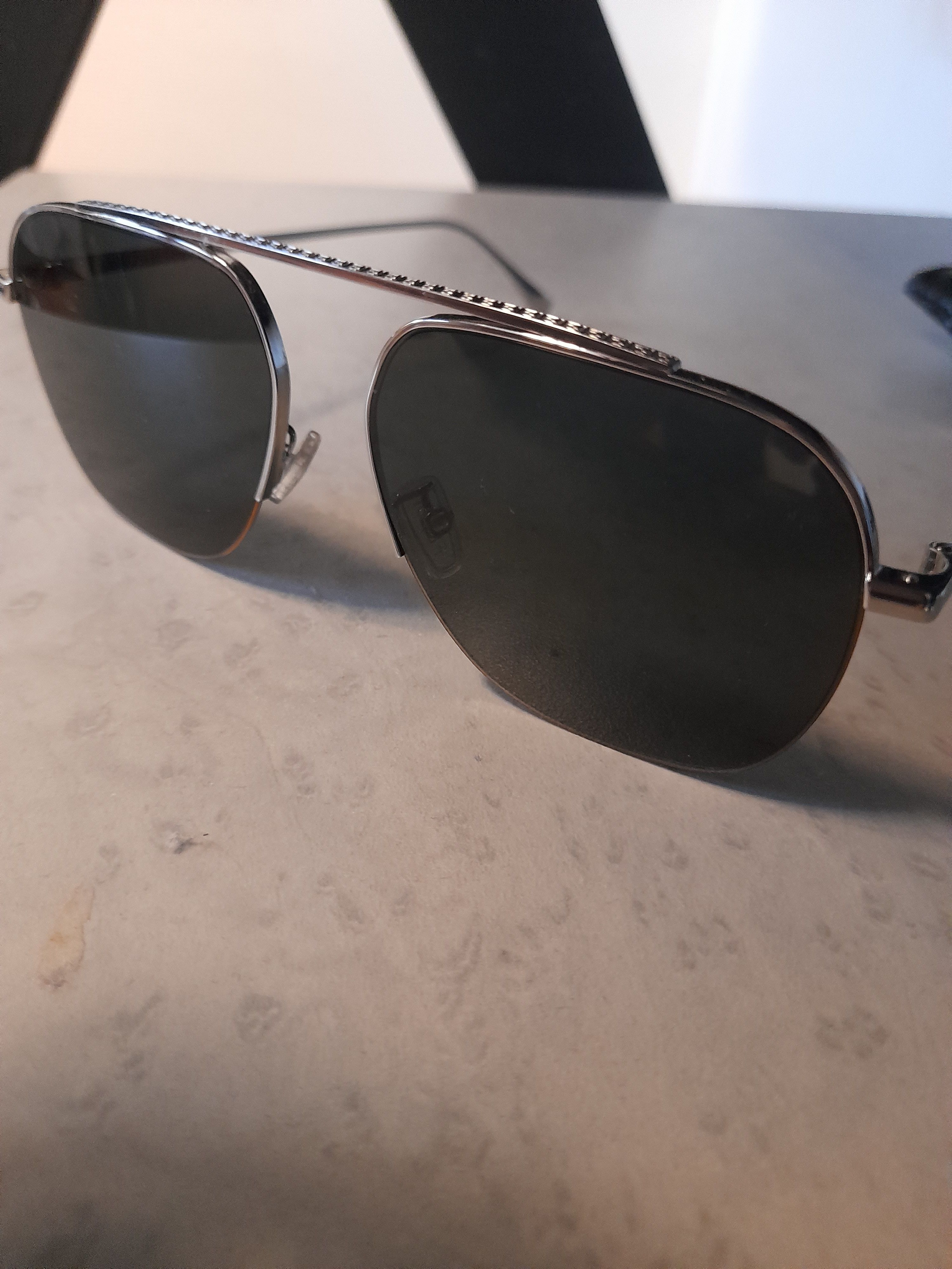 Fendi FENDI FE40005U Black Aviator Sunglasses Unisex w/ Case Size ONE SIZE - 8 Thumbnail