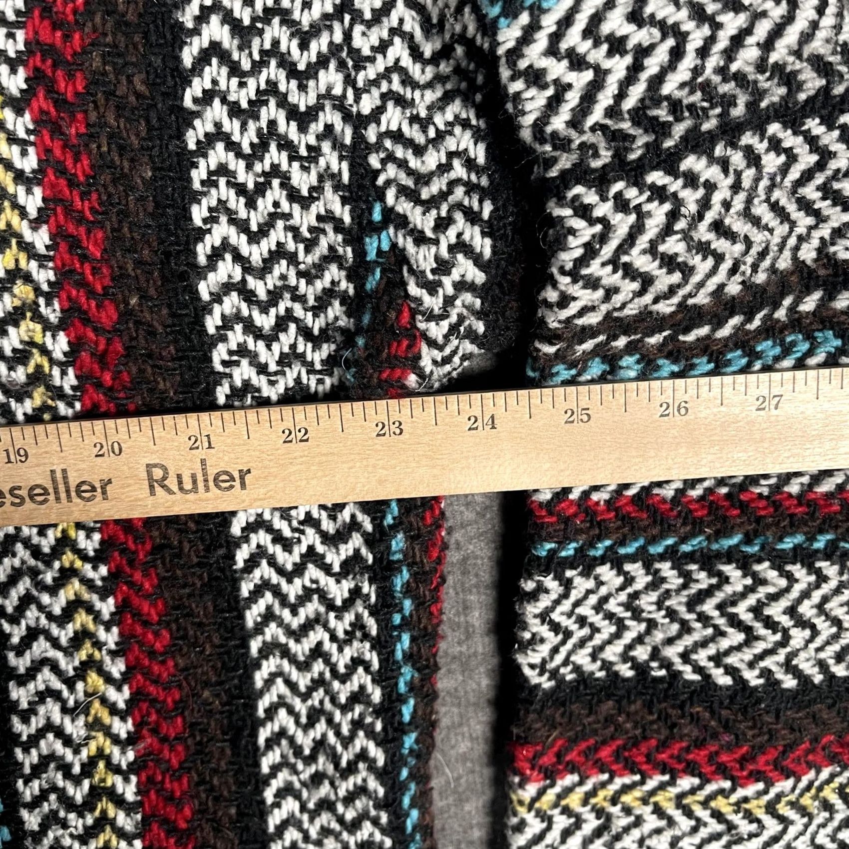 KangaROOS Baja Joe Hoodie Mens XL Black White Stripe Pullover Kangaroo Pocket Multicolor Accent Size US XL / EU 56 / 4 - 3 Thumbnail