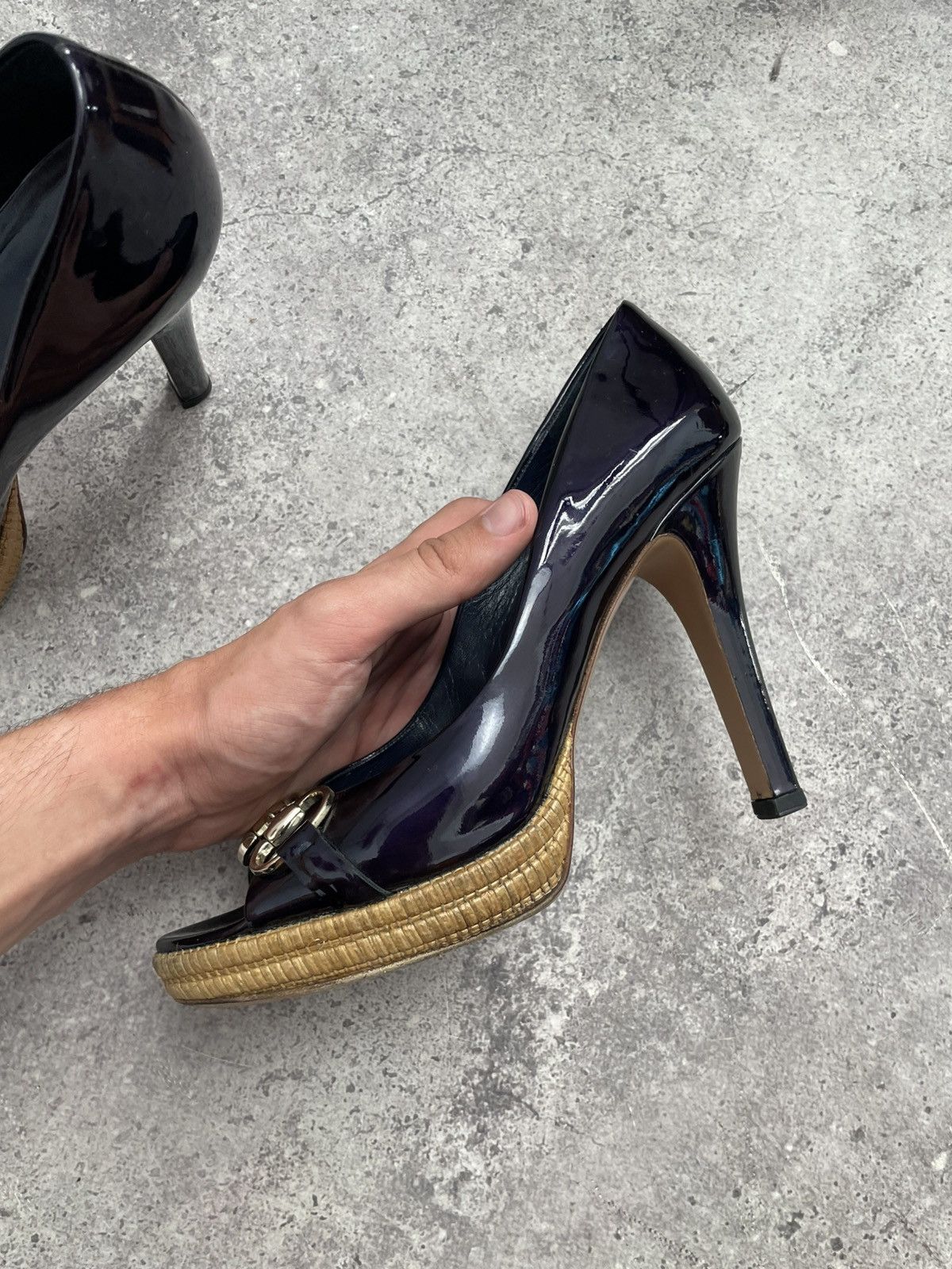 Gucci Gucci dark purple Heels Size US 10 / IT 40 - 6 Thumbnail