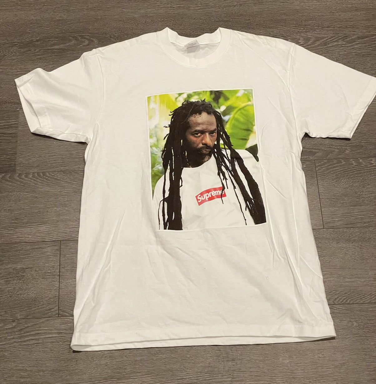 Supreme Supreme Buju Banton Tee White Size M DS w/ flaws | Grailed