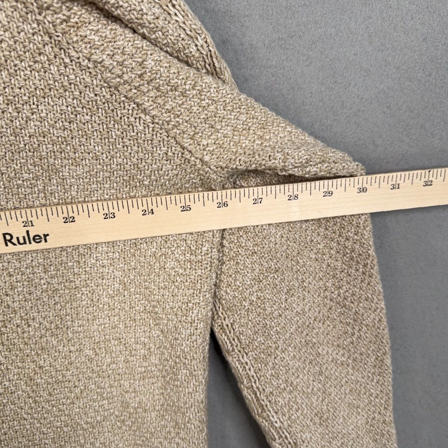 Old Navy Old Navy Mens 2XL Beige Cable Knit Crewneck Pullover Sweater Size US XXL / EU 58 / 5 - 7 Thumbnail