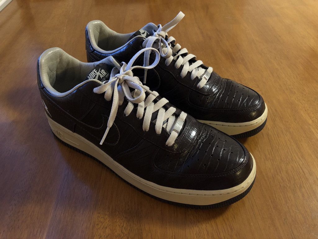 Fragment Design × Nike 1 of 48 2008 Air Force 1 Low HTM Croc Leather 318930-221 Size US 13 / EU 46 - 11 Thumbnail