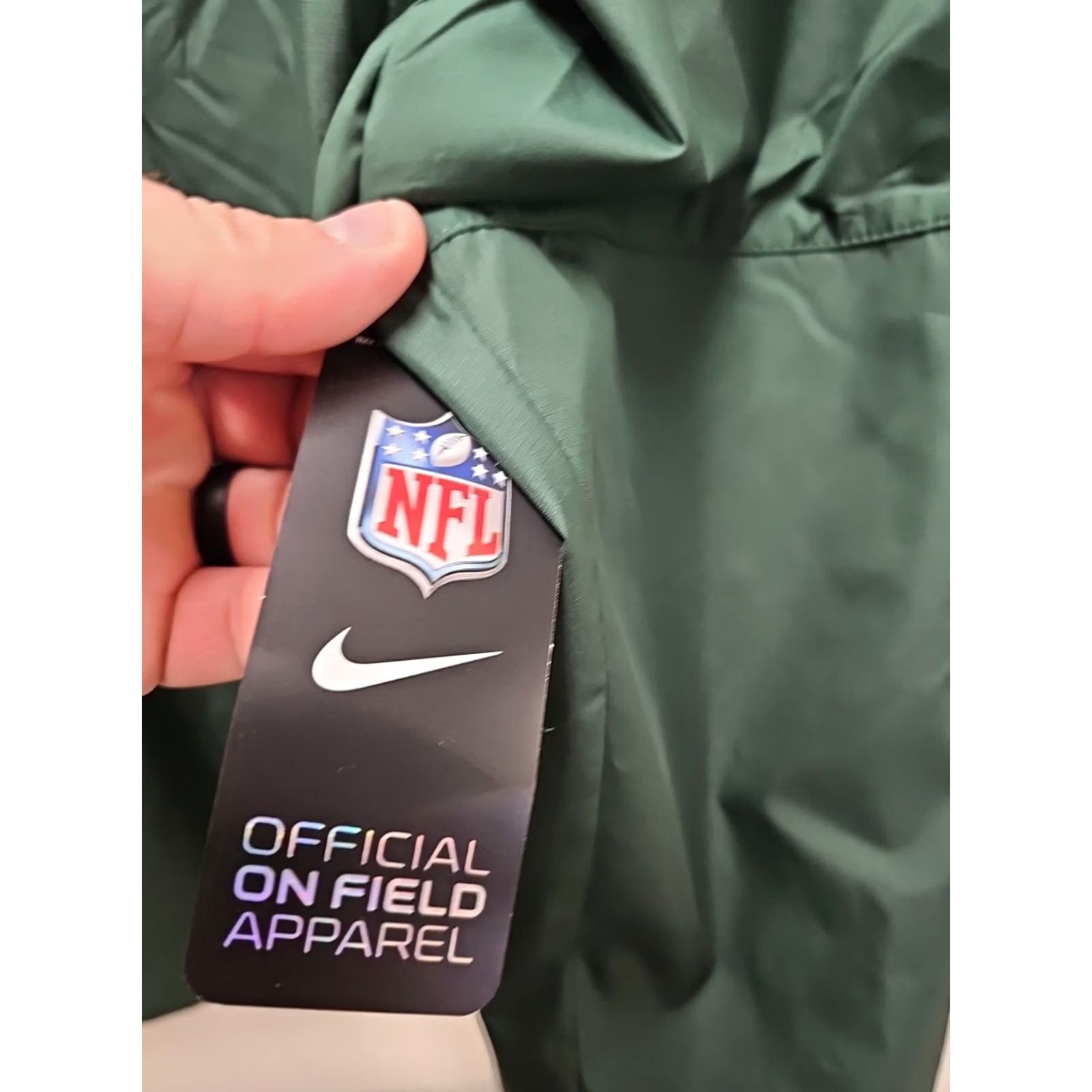 Nike Nike Jets On Field 1/4 Zip Jacket Men L Storm Green NFL Windbreaker Size US L / EU 52-54 / 3 - 4 Thumbnail