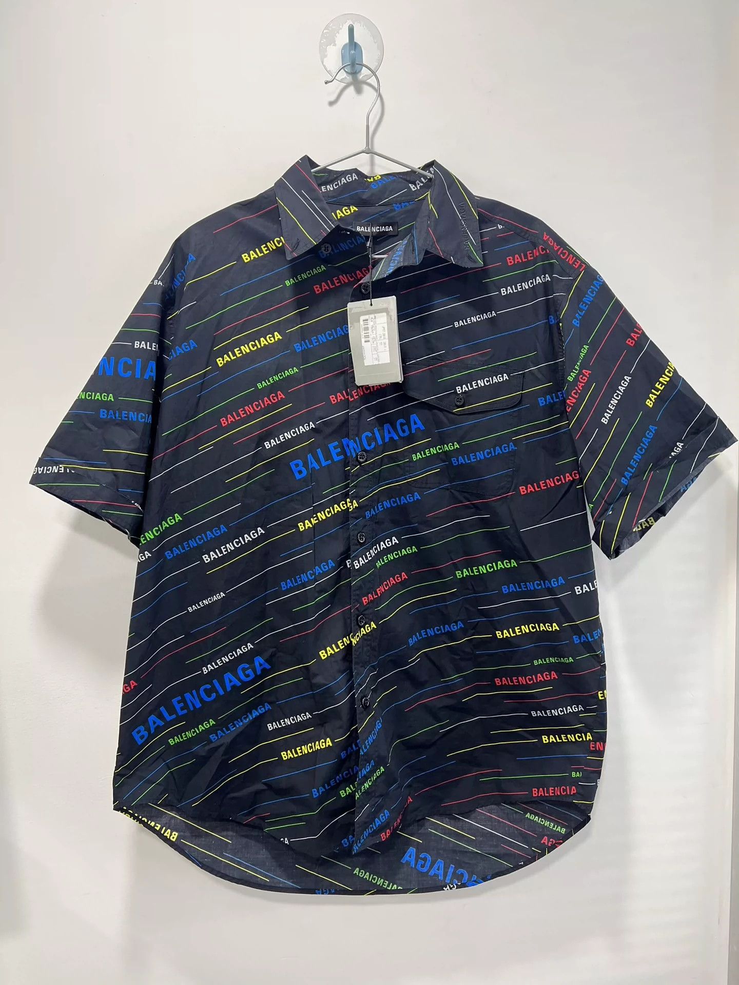 Balenciaga Balenciaga Family Full Print Bullet Screen Colorful Short Sleeves Size US XS / EU 42 / 0 - 1 Thumbnail
