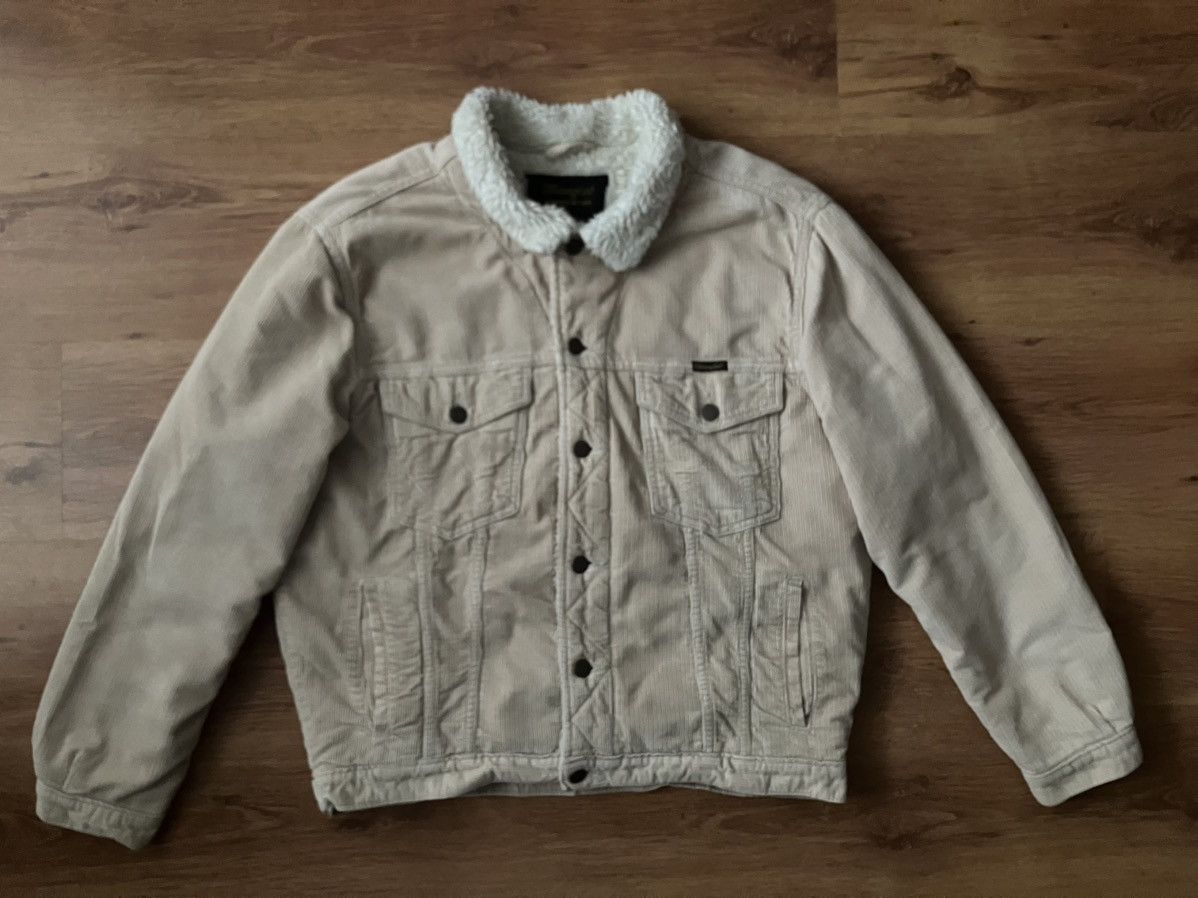 Vintage × Wrangler Beige Warm Wrangler Sherpa Jacket Winter Corduroy Vintage Size M / US 6-8 / IT 42-44 - 2 Thumbnail