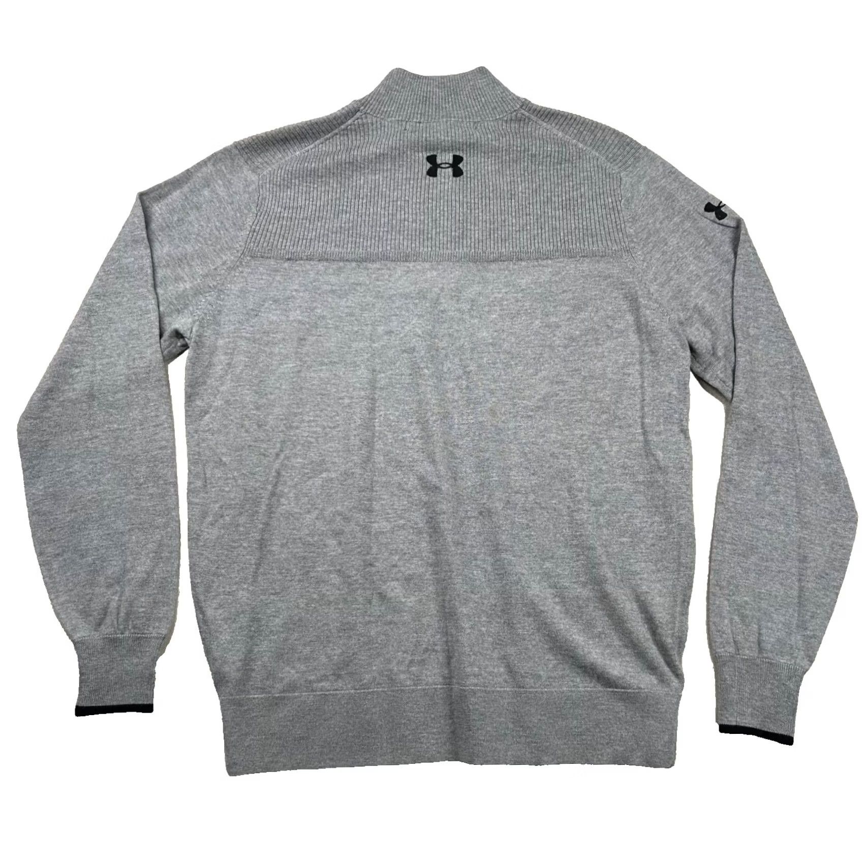 Under Armour Under Armour Sweater Mens XL Merino Wool Mock Neck 1/4 Zip Golf Heather Gray Size US XL / EU 56 / 4 - 2 Thumbnail