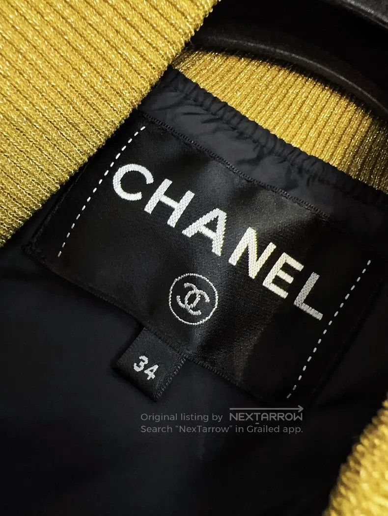 Chanel Chanel 17A Metropolitan Series Black and Gold Diamond Plai Size XXS / US 00 / IT 34 - 5 Thumbnail