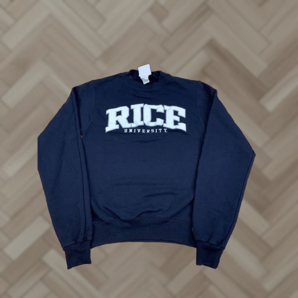 Champion Champion Pullover Sweatshirt Unisex Adults XS Blue Crew Neck University Pattern Solid 10528 Size US XS / EU 42 / 0 - 1 Thumbnail