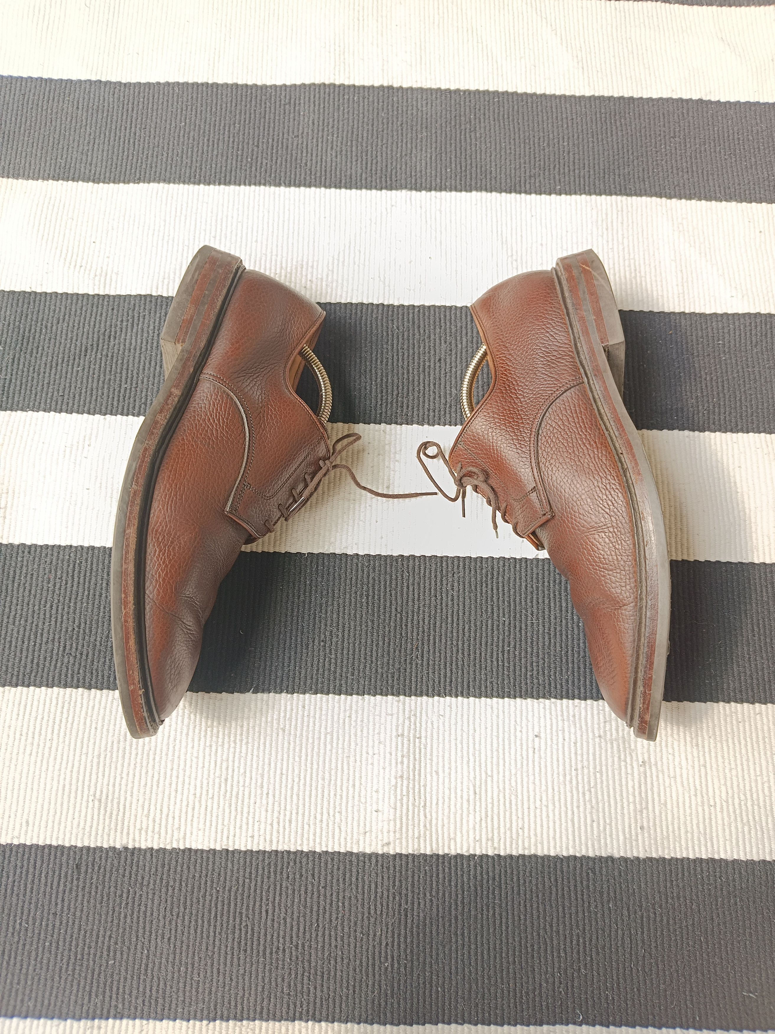 Crockett & Jones Crockett & Jones Grasmere Pebble Grain Leather Shoes Size US 10.5 / EU 43-44 - 2 Thumbnail