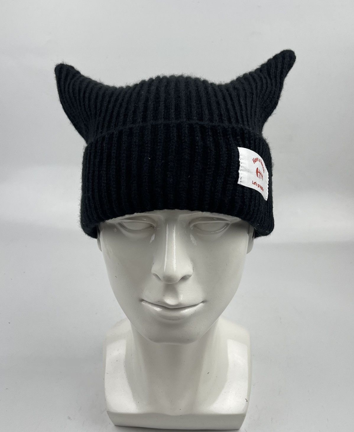 Japanese Brand devil horn beanie hat tc31 Size ONE SIZE - 2 Thumbnail