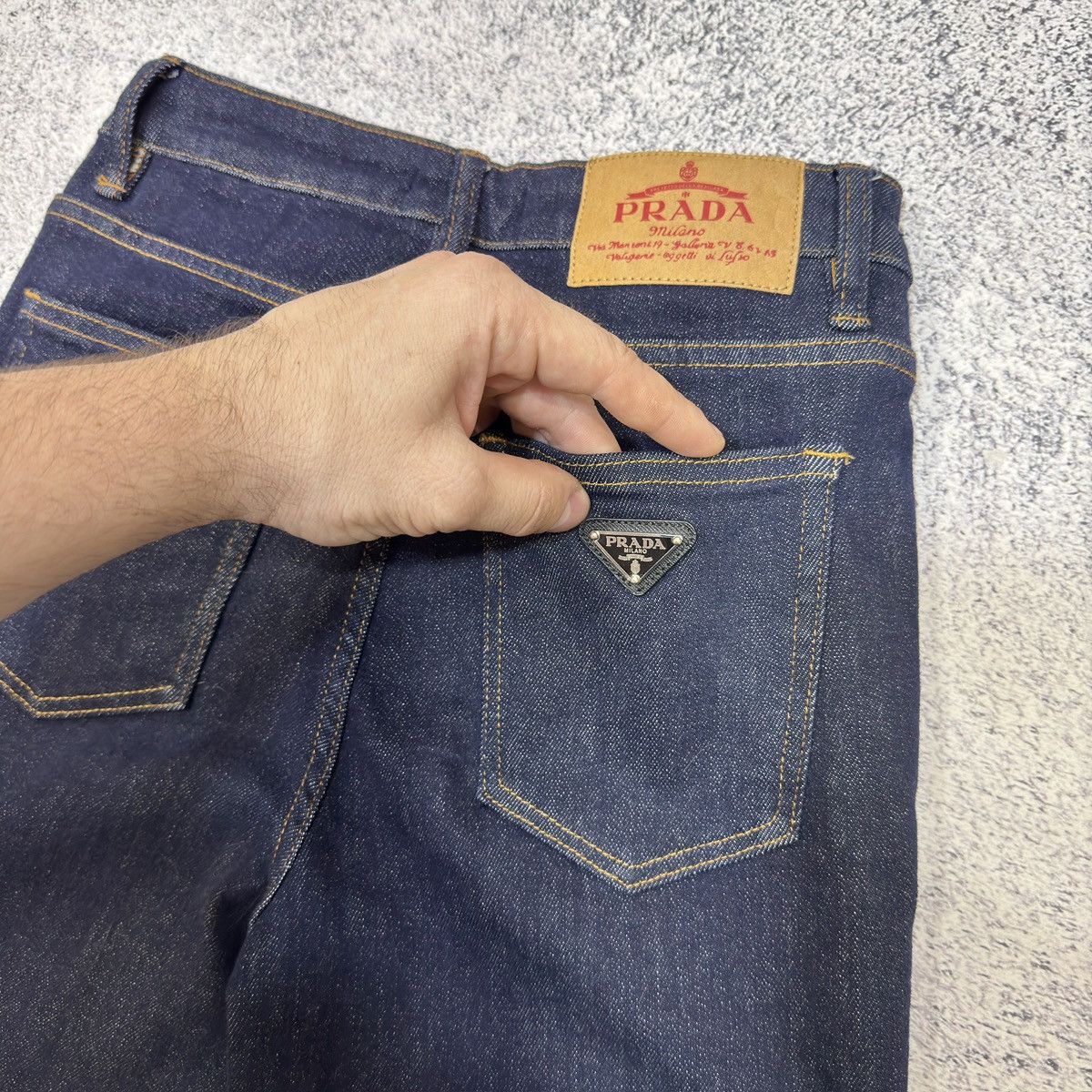 Prada Prada Dark Indigo Flared Jeans 26 size Size 26" / US 2 / IT 38 - 12 Thumbnail