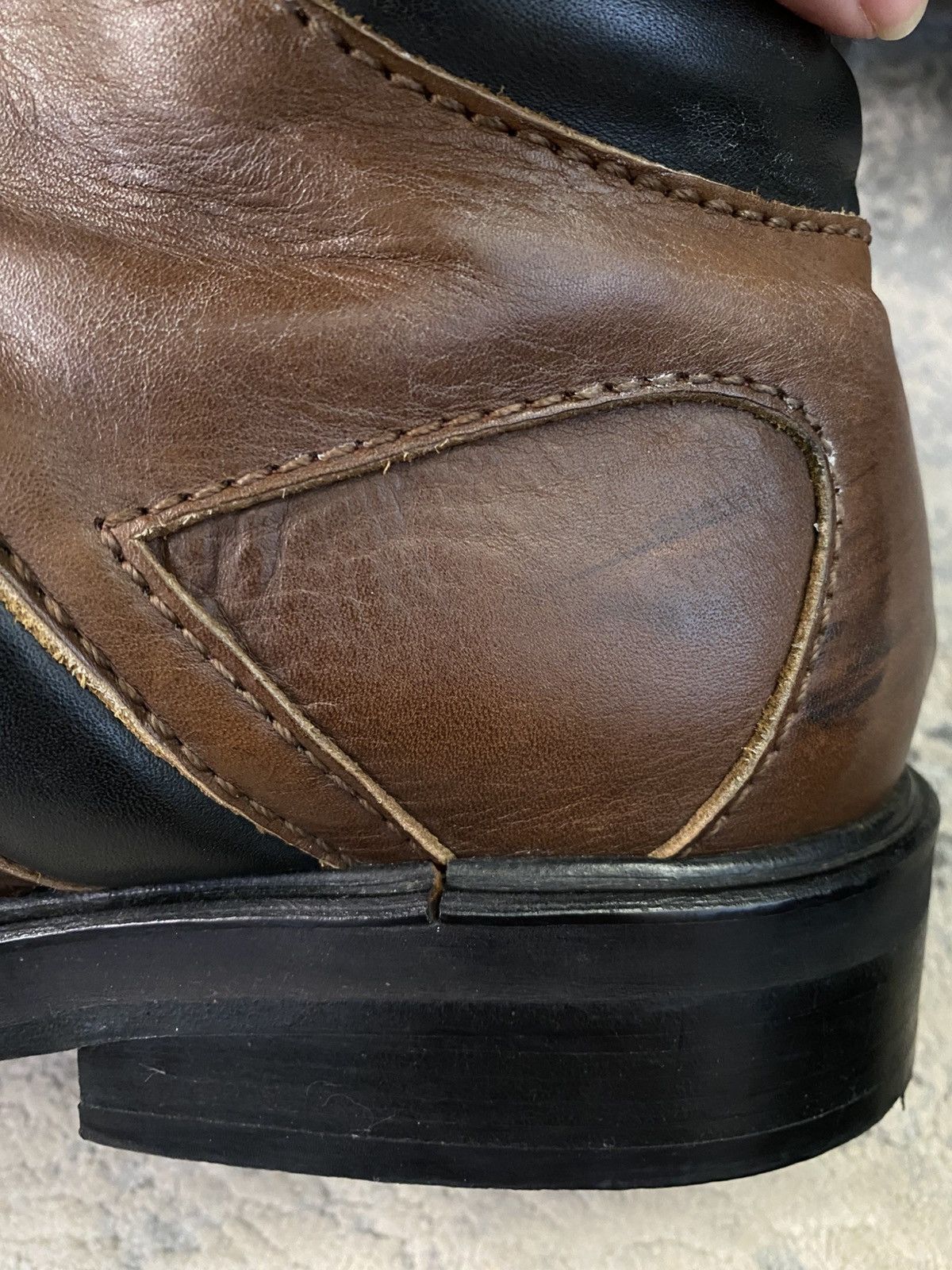 Dirk Bikkembergs 90s Leather Ankle Boots Size US 10 / EU 43 - 6 Thumbnail