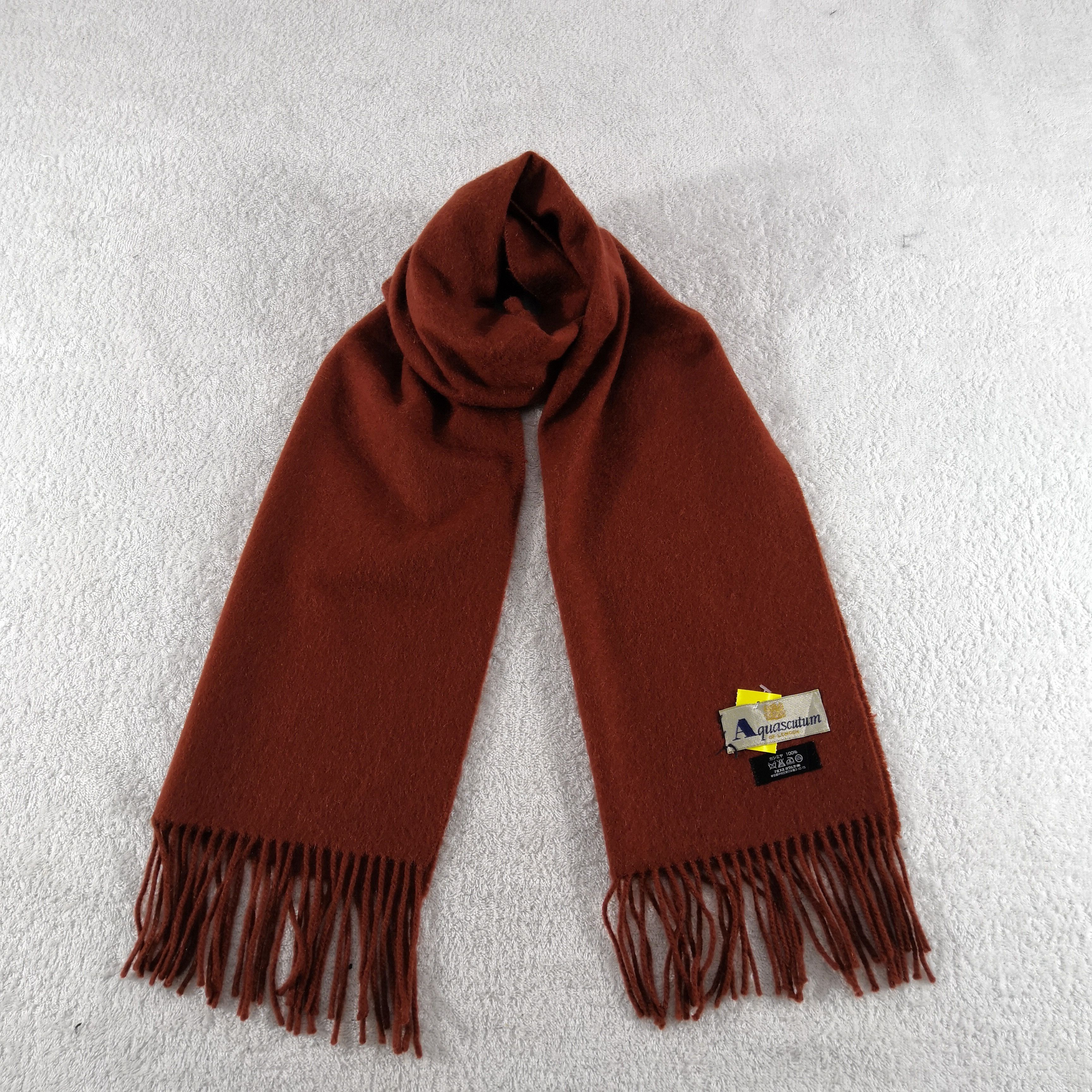 Aquascutum Vintage Aquascutum Scarf Muffler Wool Cashmere Scarves Size ONE SIZE - 1 Thumbnail