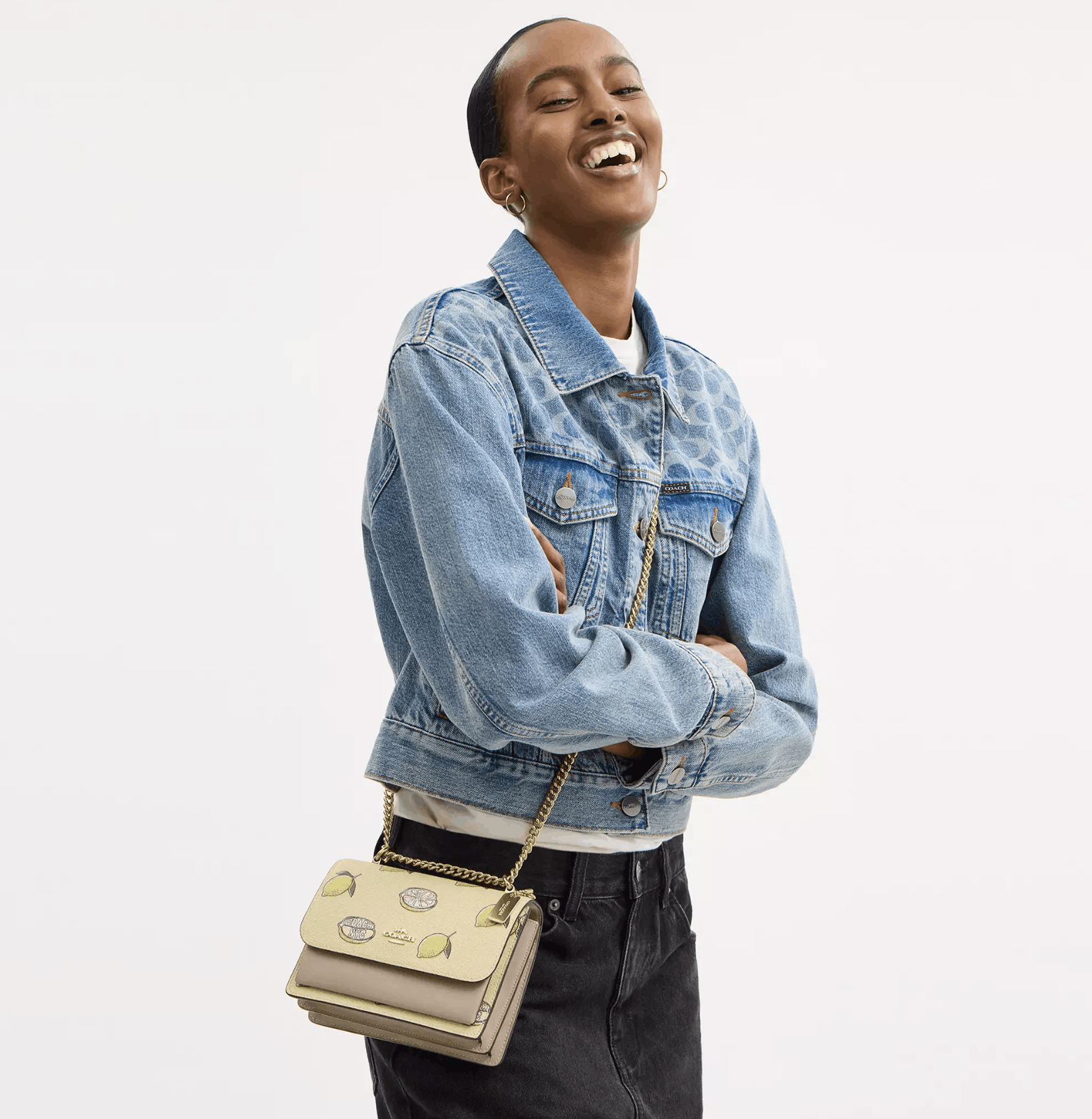 Coach Mini Klare Crossbody Bag With Lemon Print CAN24 Size ONE SIZE - 5 Thumbnail