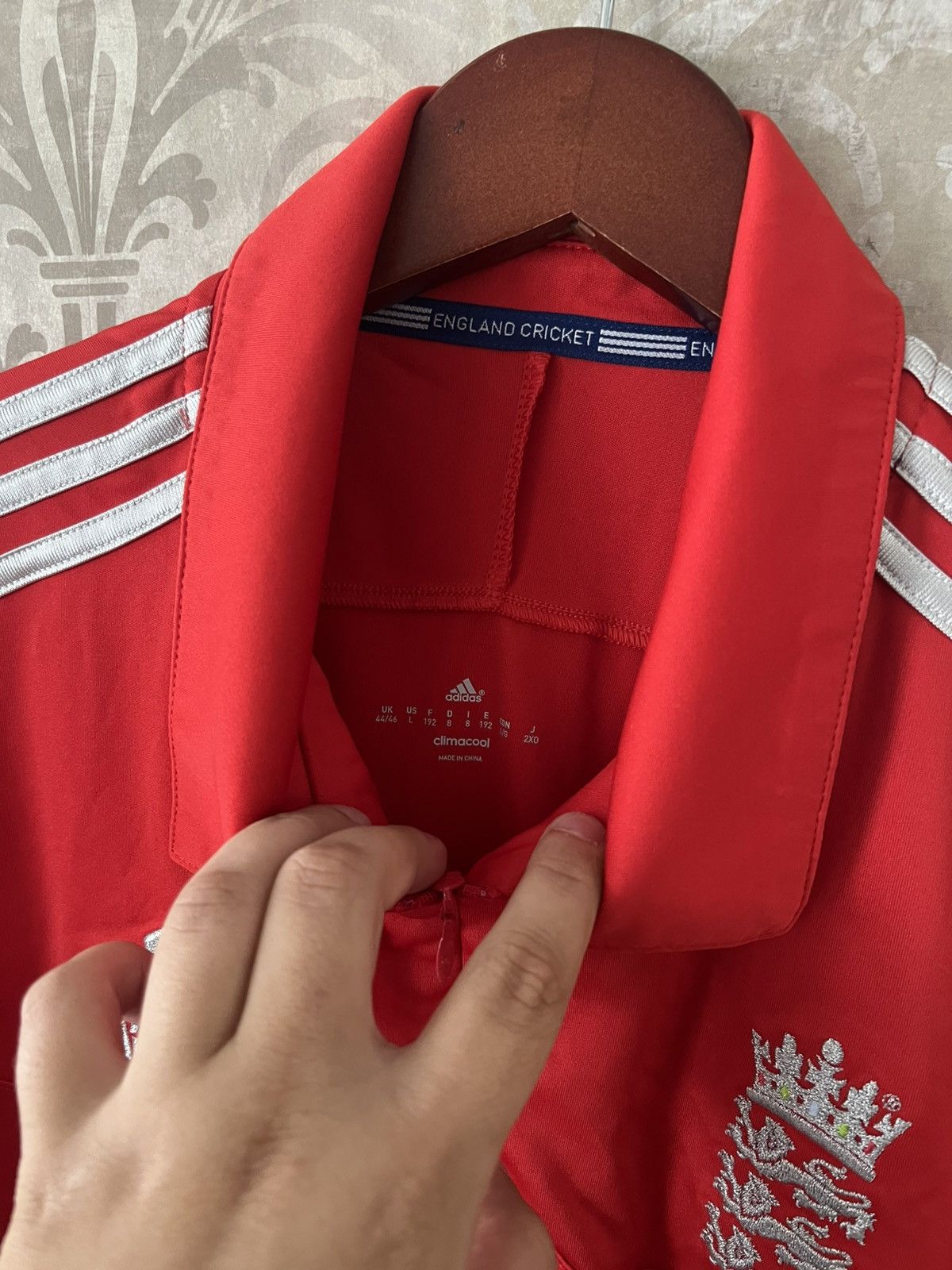 Adidas Adidas England Team Jersey Cricket Polo Shirt Size US L / EU 52-54 / 3 - 7 Thumbnail