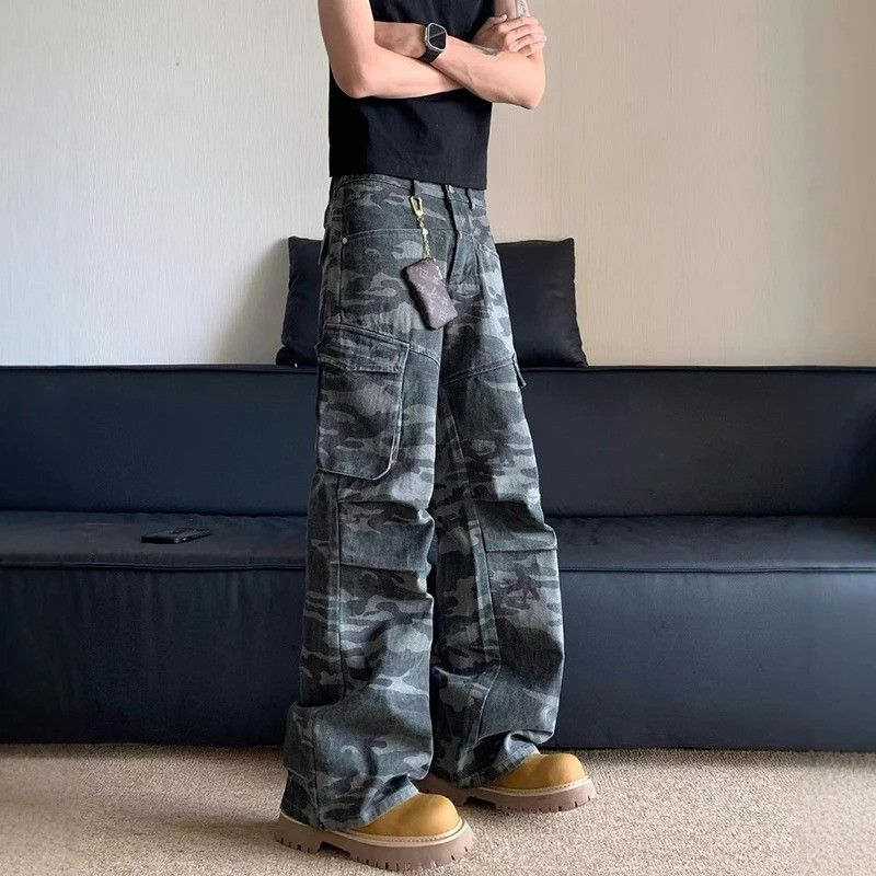 Jean × Vintage Cargo Streetwear Denim Size US 32 / EU 48 - 1 Thumbnail