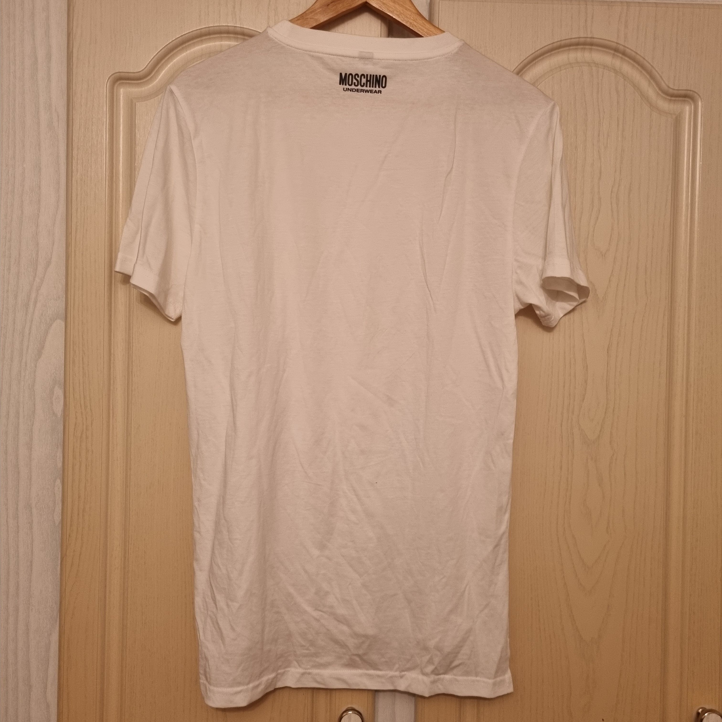 Moschino Moschino Shoulder Logo Tshirt White Size US M / EU 48-50 / 2 - 2 Thumbnail