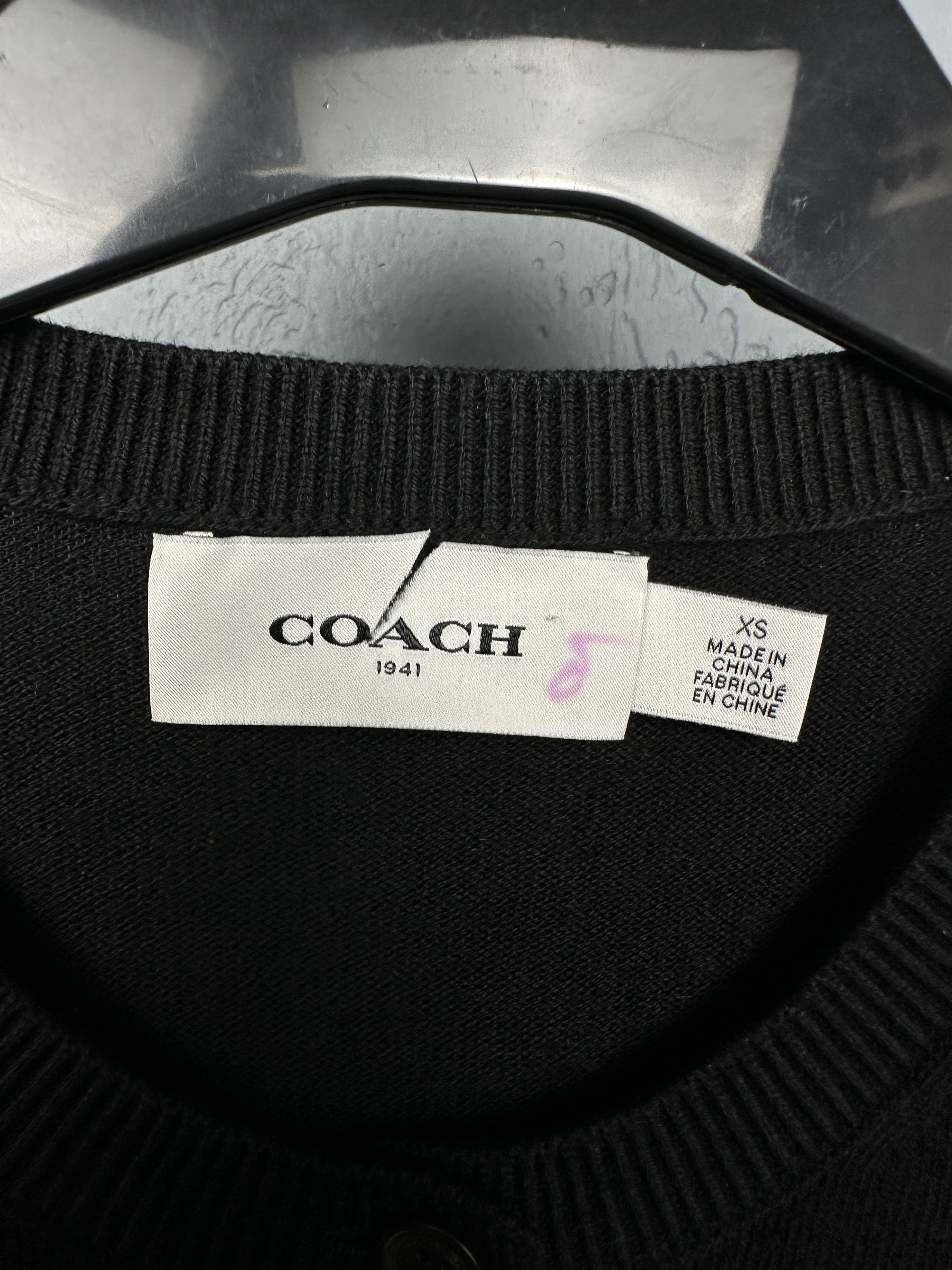 Coach Coach New York Womens Knit Sweater Cardigan Size XS / US 0-2 / IT 36-38 - 3 Thumbnail