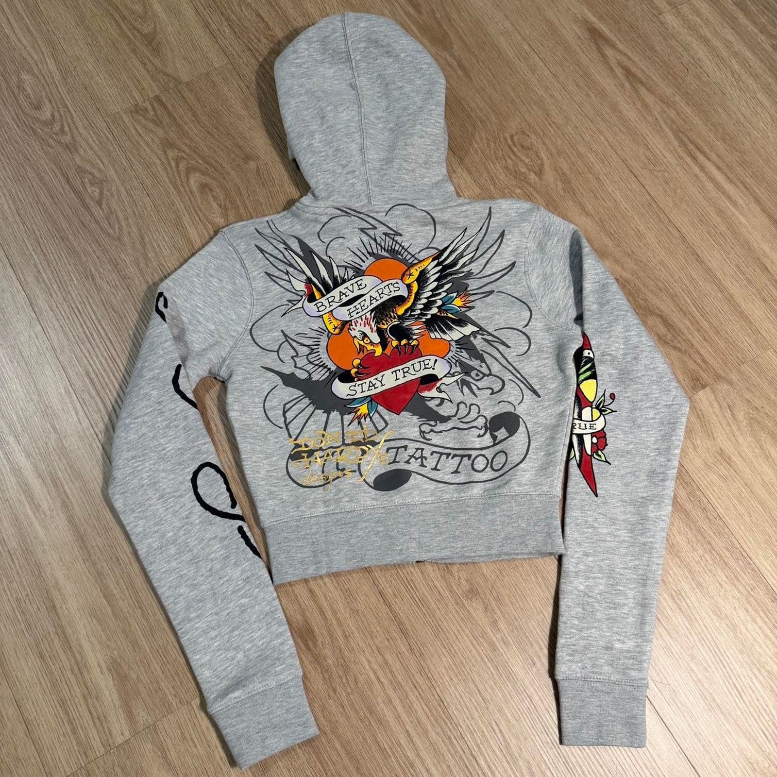 Ed Hardy Ed hardy cropped grey zip Size S / US 4 / IT 40 - 4 Thumbnail