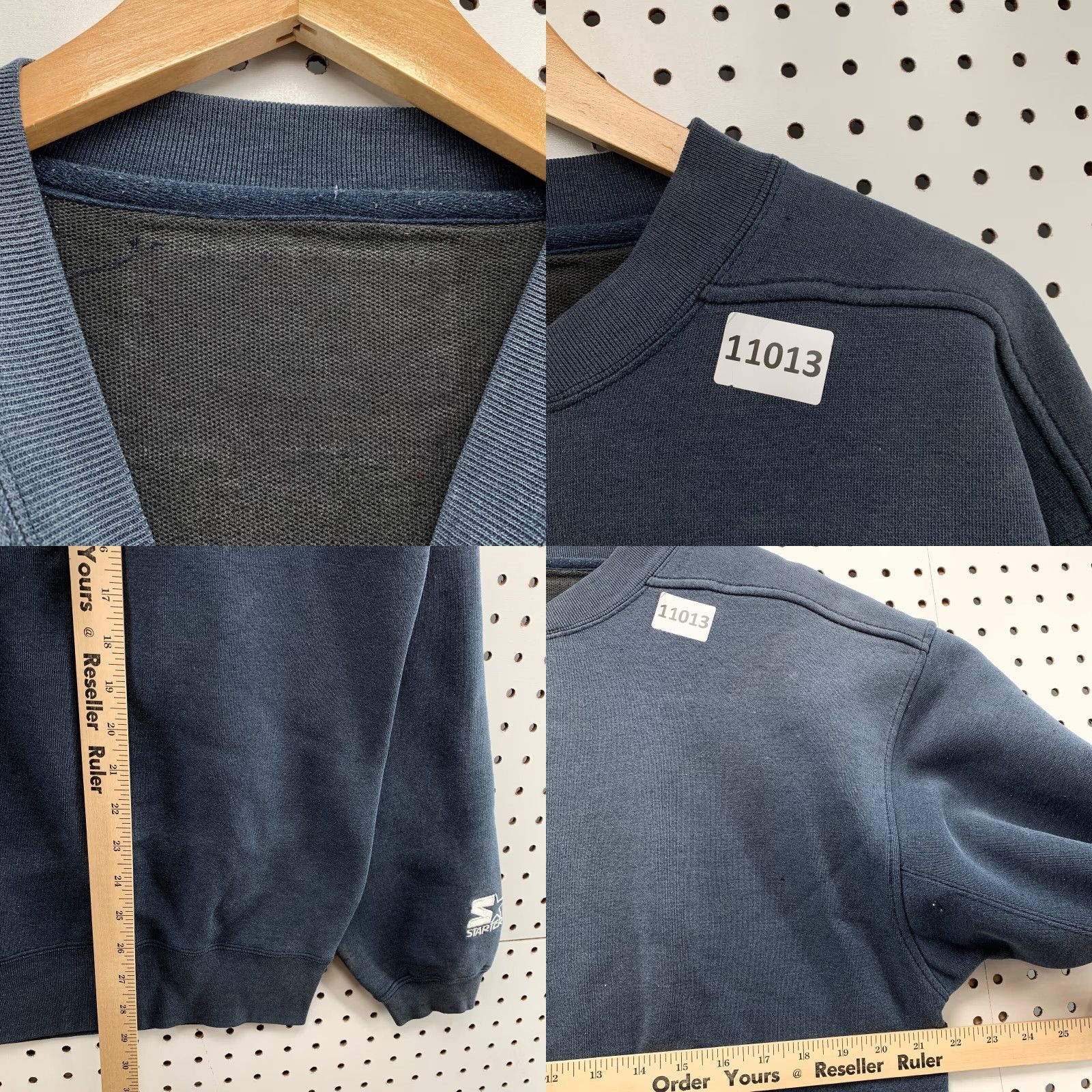 Starter VINTAGE Starter Sweatshirt Crewneck Gray M Adult 90s Sports Logo Embroidered Pullover Mens Medium 90s Vintage Size US M / EU 48-50 / 2 - 8 Thumbnail