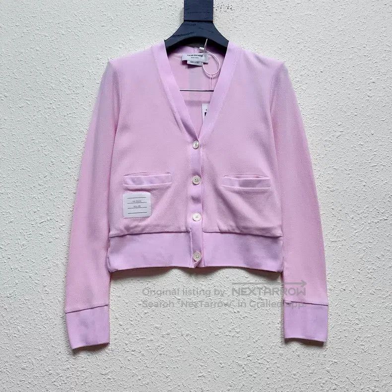 Thom Browne Thom Browne Knit Pocket Cherry Blossom Pink Cardigan Jacke Size XS / US 0-2 / IT 36-38 - 1 Thumbnail