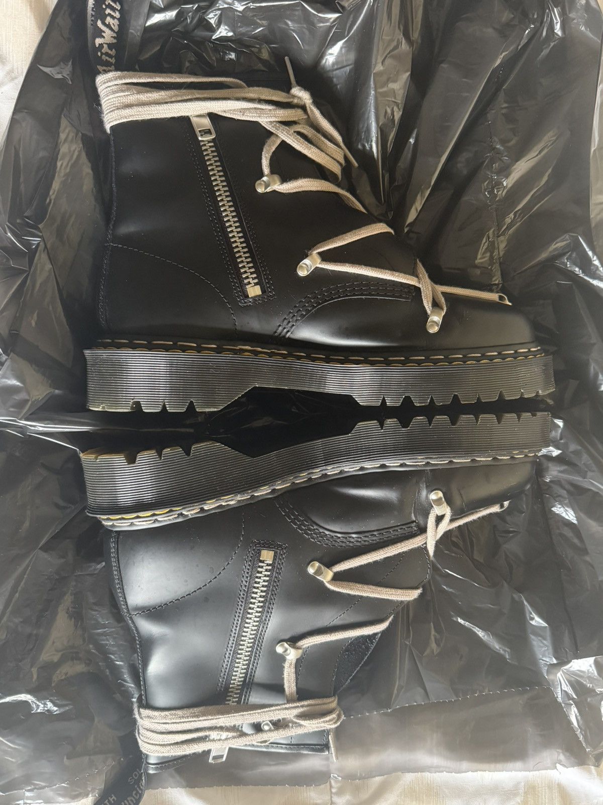 Rick Owens Rick Owens x Doc Martens Lace Boots Size US 12 / EU 45 - 5 Thumbnail