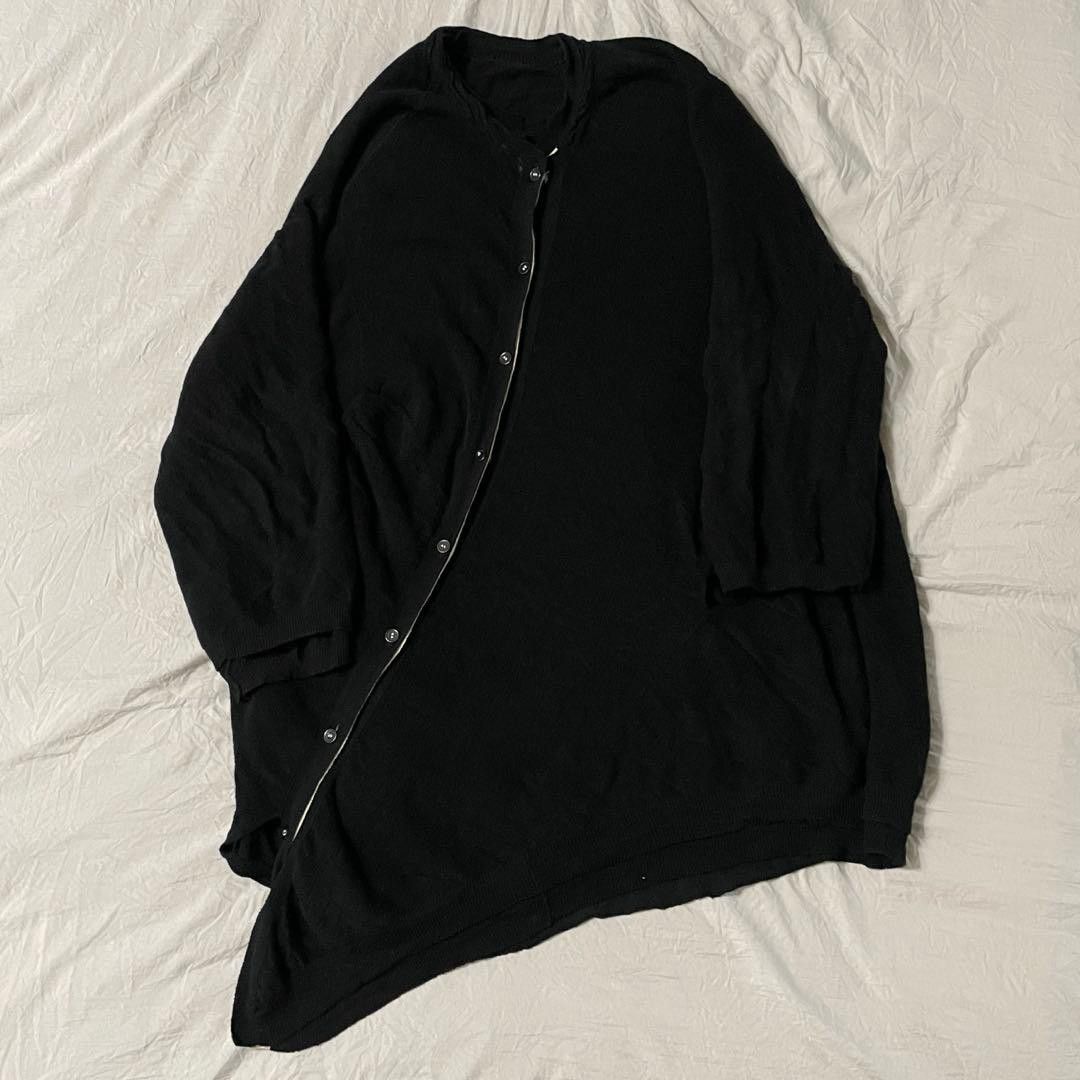 Yohji Yamamoto Yohji Yamamoto pour homme / Asymmetrical cardigan Size US L / EU 52-54 / 3 - 6 Thumbnail