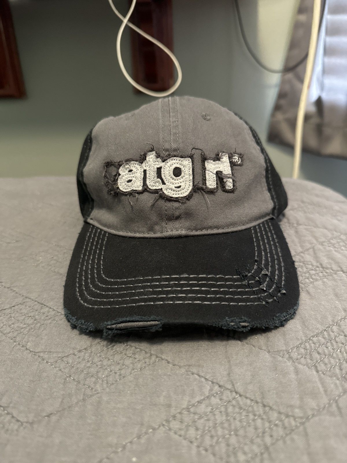 帽子 Stray Rats Distressed Ratgirl Hat purple Stray Rats Distressed Ratgirl Hat purple