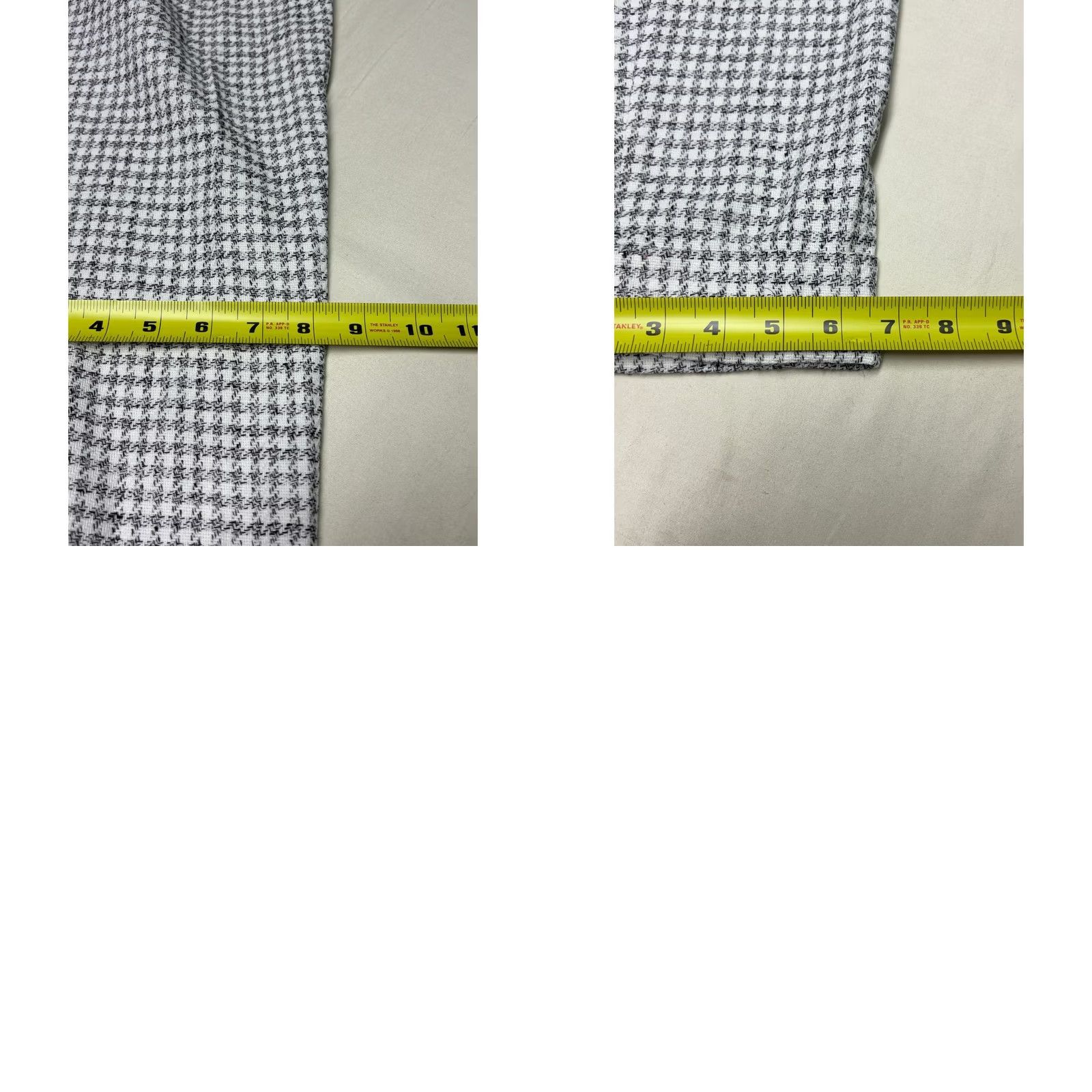 Ann Taylor NWT Ann Taylor Houndstooth High Rise Ankle Pants Black Slim Leg Womens 4 W31 L27 Size 27" / US 4 / IT 40 - 9 Thumbnail