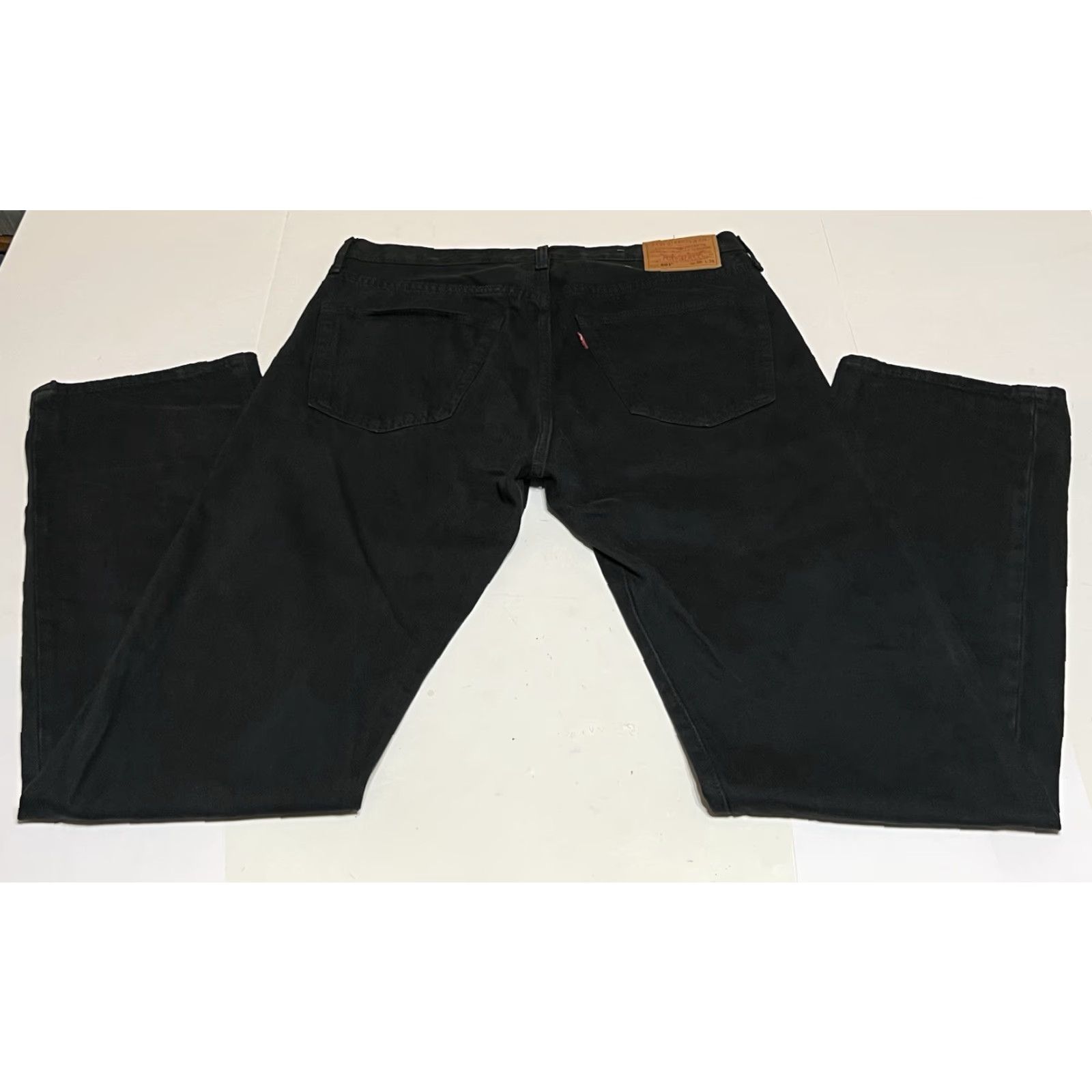 Levi's Levi's 501 Jeans Mens 36x36 Black Regular Button Fly Denim Big E City Classic Modern Vintage 5-Pocket Size US 36 / EU 52 - 2 Thumbnail