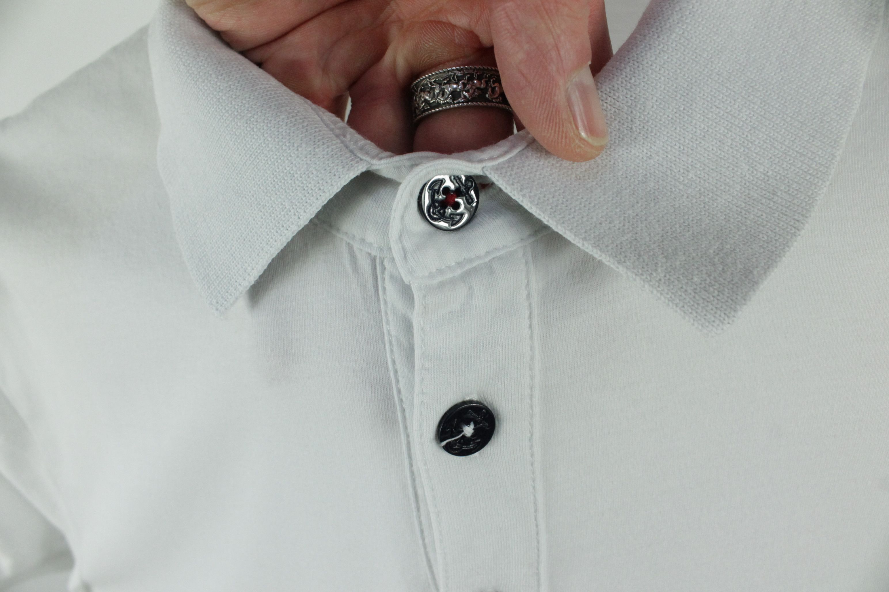 Cerruti 1881 Cerruti 1881 Slim Fit White Polo Shirt Men's Size US M / EU 48-50 / 2 - 4 Thumbnail