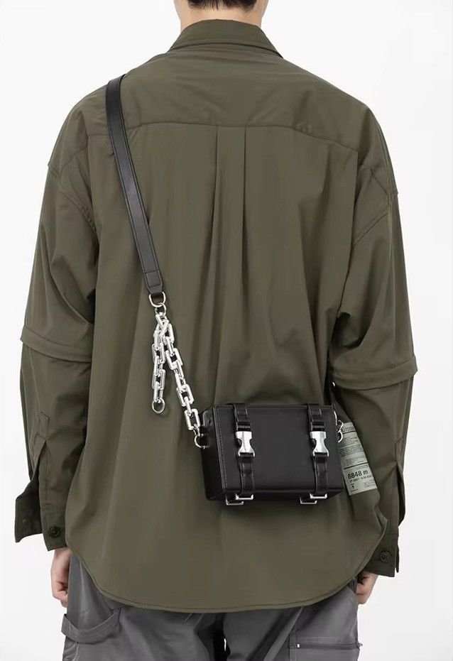 Japanese Brand Unisex Chains Suitcase Shape Shoulder Bag Size ONE SIZE - 2 Thumbnail