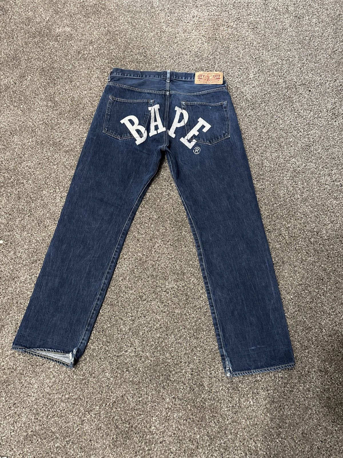 Bape 2007 bathing ape navy denim Size US 32 / EU 48 - 1 Thumbnail