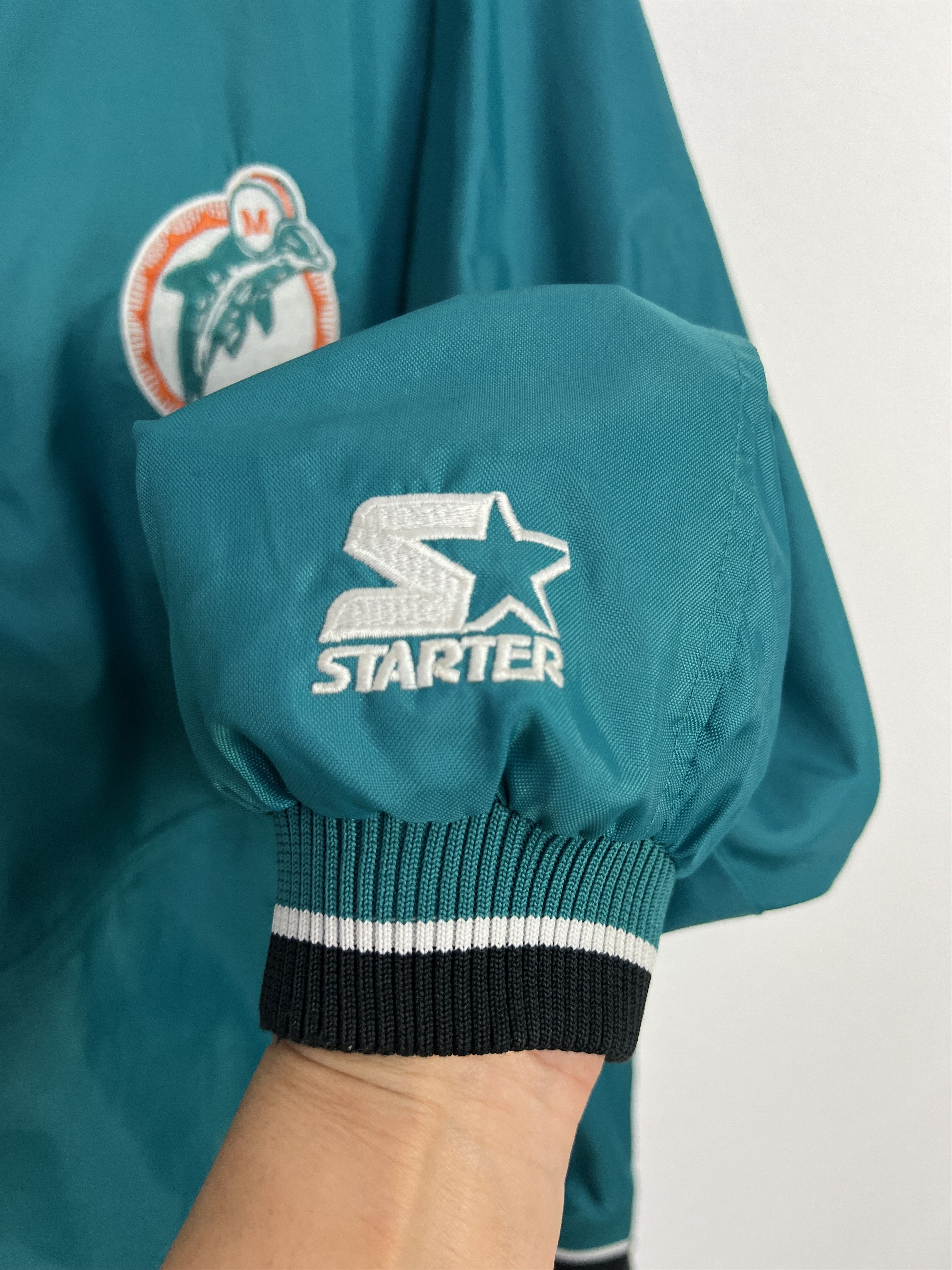 Starter Vintage Starter NFL Miami Dolphins Blue Jacket Mens Bomber Size US M / EU 48-50 / 2 - 4 Thumbnail