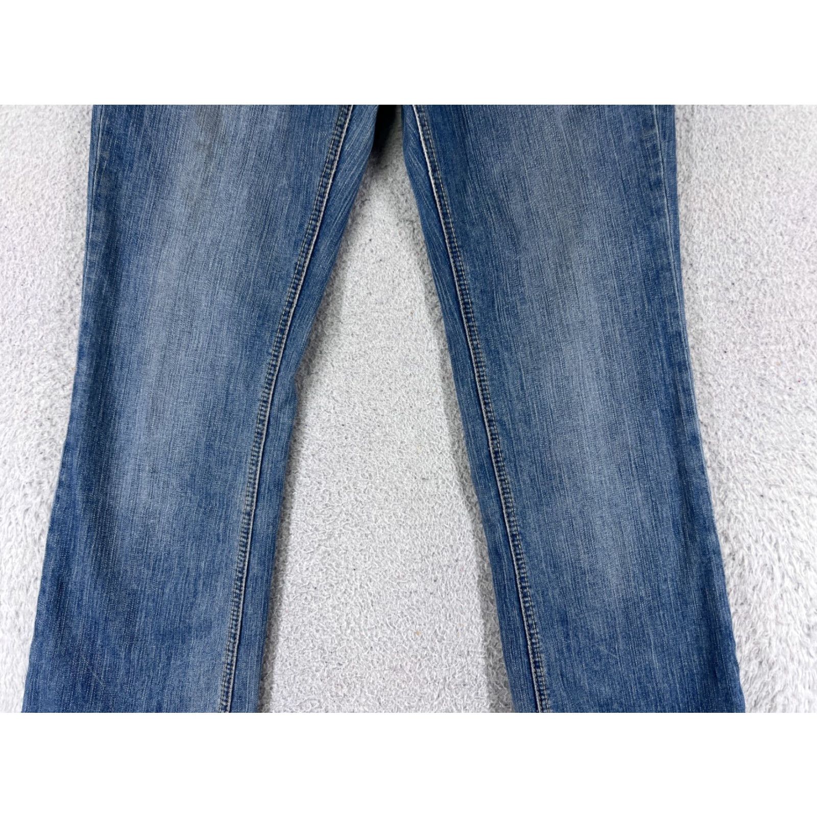 Denime Cowgirl Up Jeans Women 4 26x34 Blue Denim Boot Cut Cotton Dont Fence Me Size 27" / US 4 / IT 40 - 3 Thumbnail