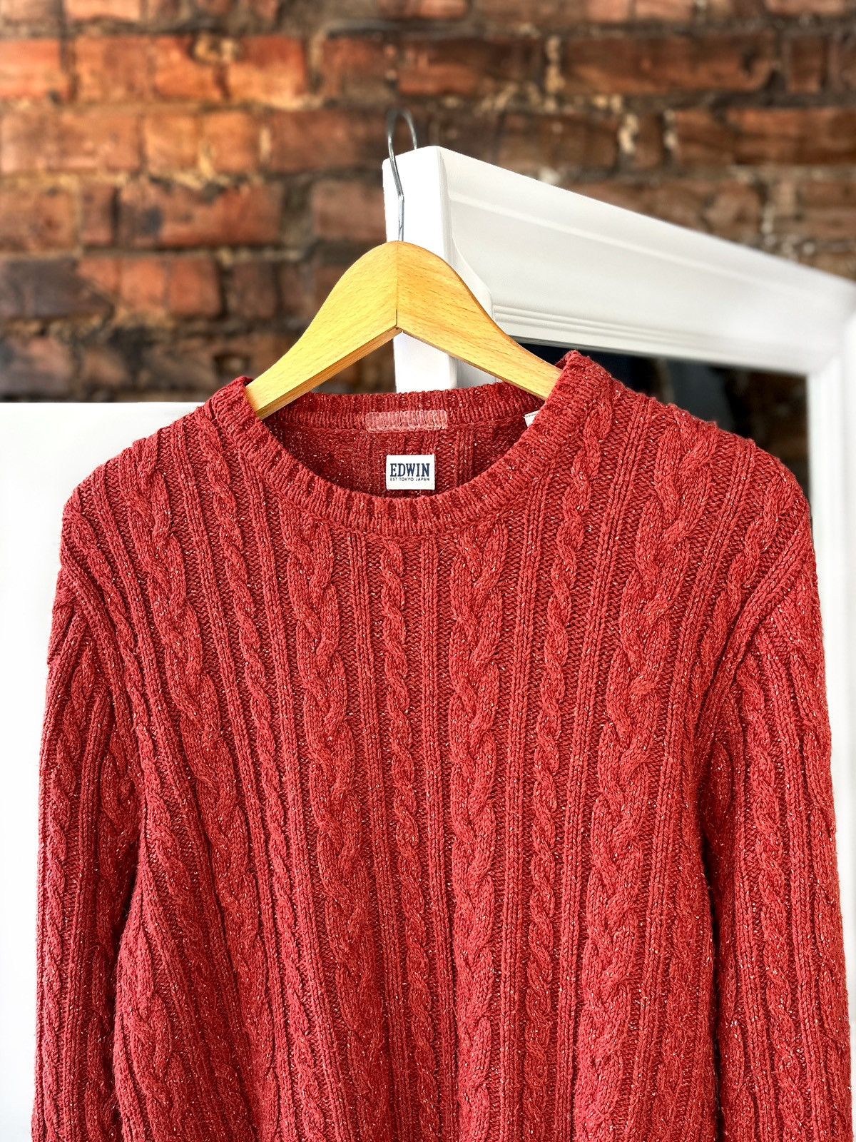 Edwin Men’s Knitt Sweater Edwin Oiler Red Size: S/M Size US S / EU 44-46 / 1 - 2 Thumbnail
