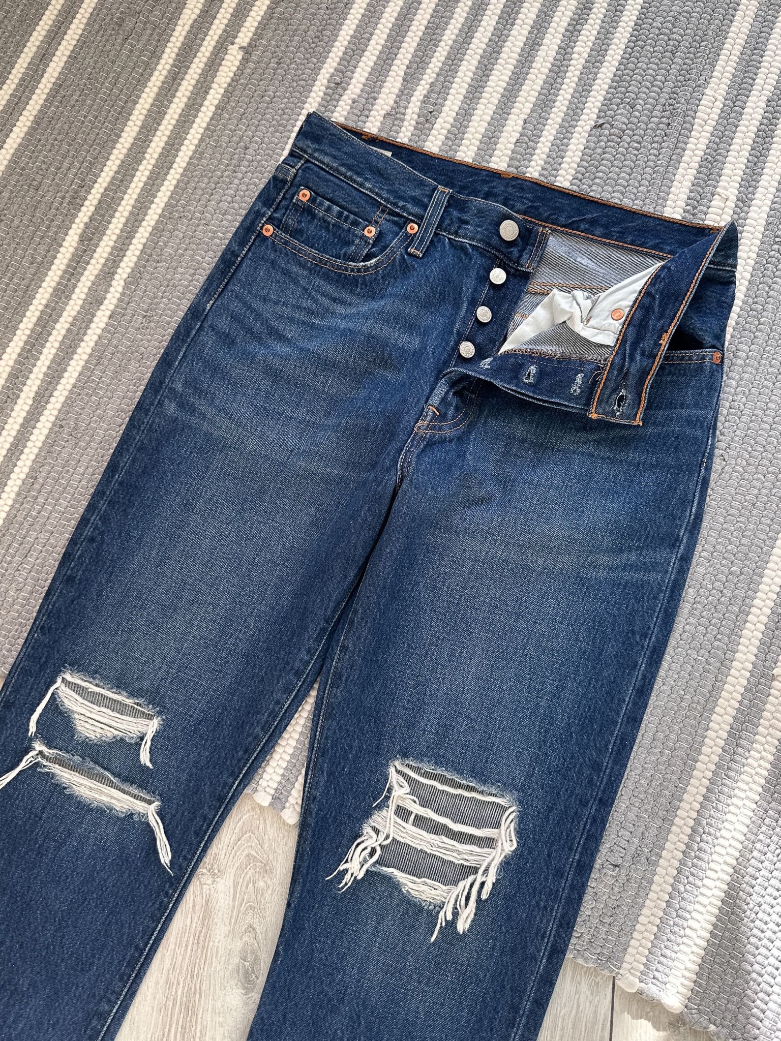 Levi's Levi's Premium Blue Denim Jeans Pants Size 30" / US 8 / IT 44 - 3 Thumbnail