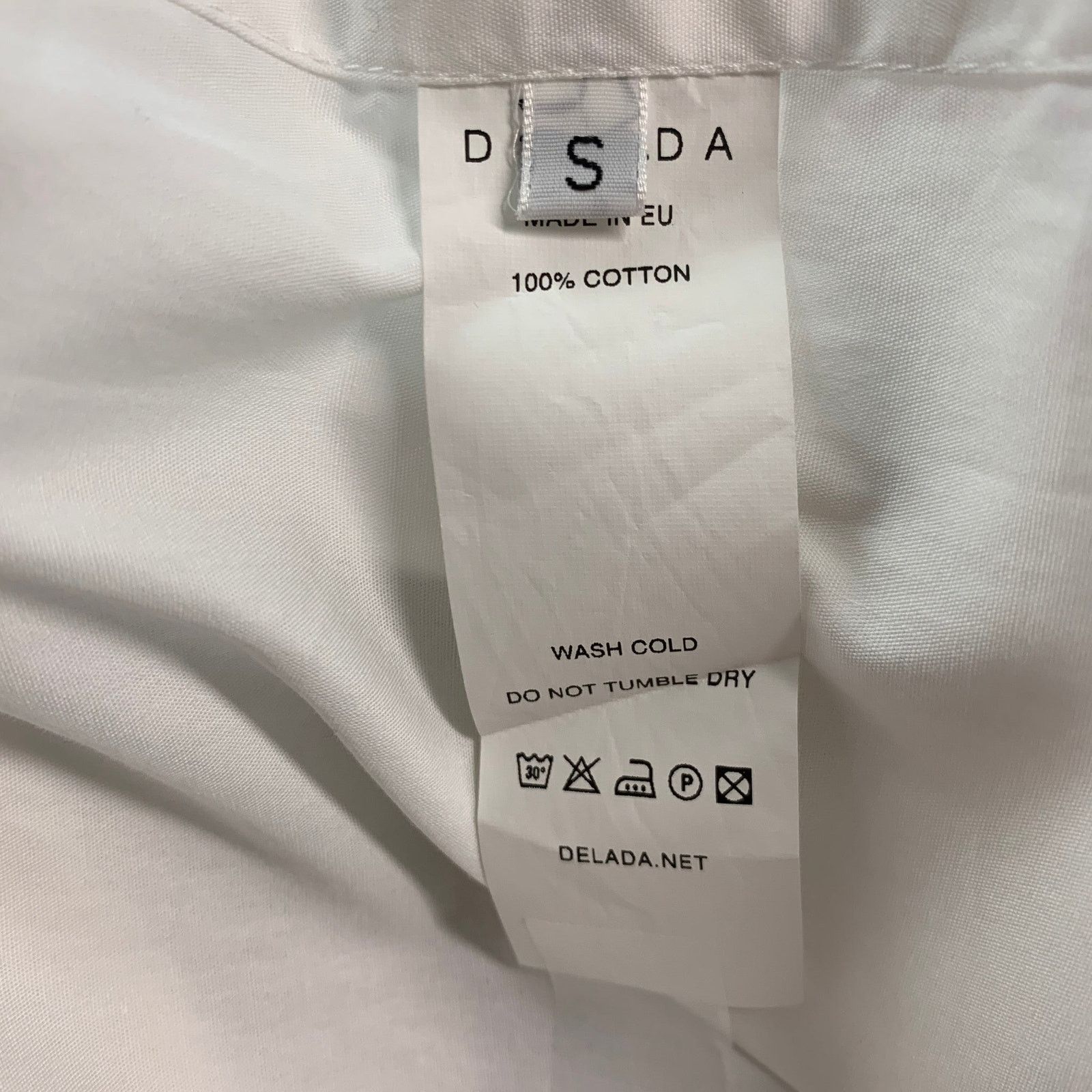DELADA DELADA Size S White Cotton Long Sleeve Shirt Size US S / EU 44-46 / 1 - 9 Thumbnail