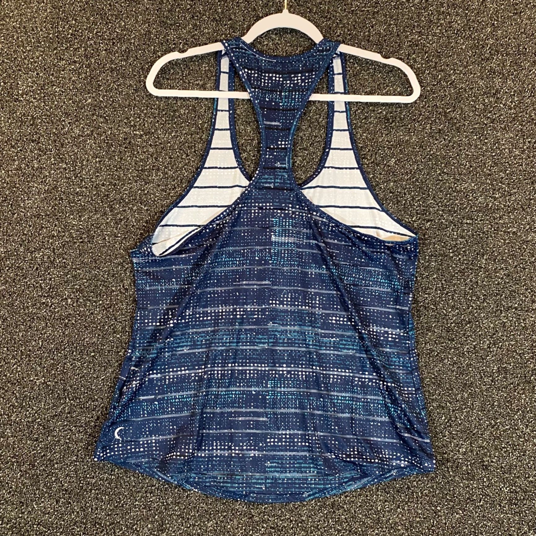 Vintage Zyia Active Womens XL Blue White Tank Top Sleeveless Lightweight Workout Size XL / US 12-14 / IT 48-50 - 7 Thumbnail