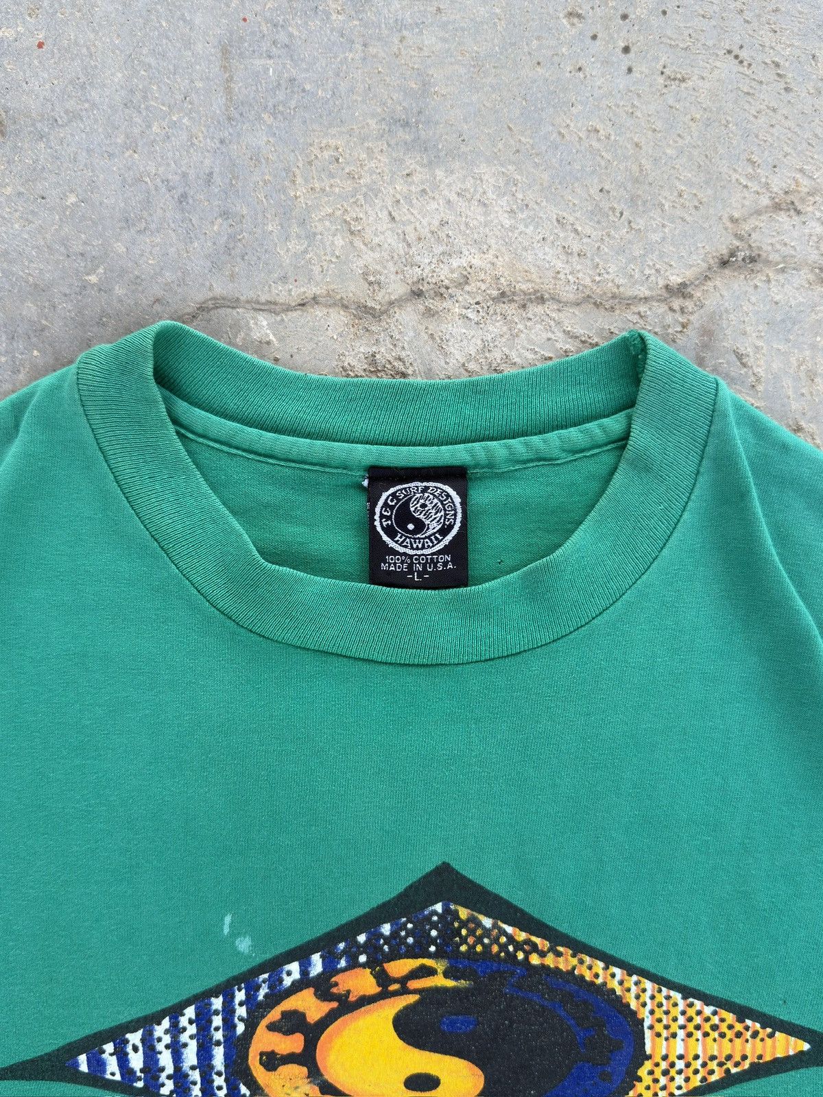 Billabong Vintage 1990s T&C Surf Tshirt Size US L / EU 52-54 / 3 - 2 Thumbnail